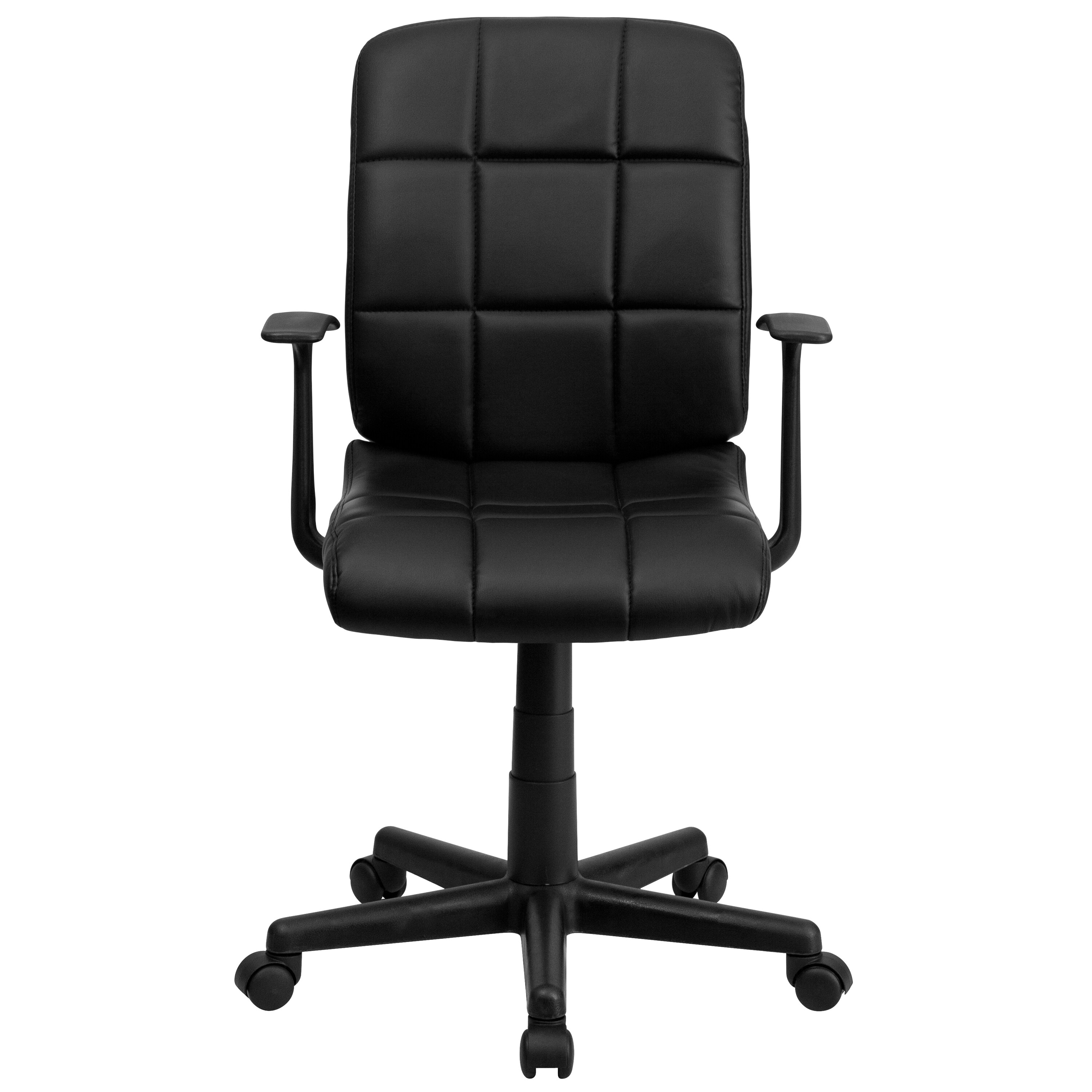 vinyl task chair with arms