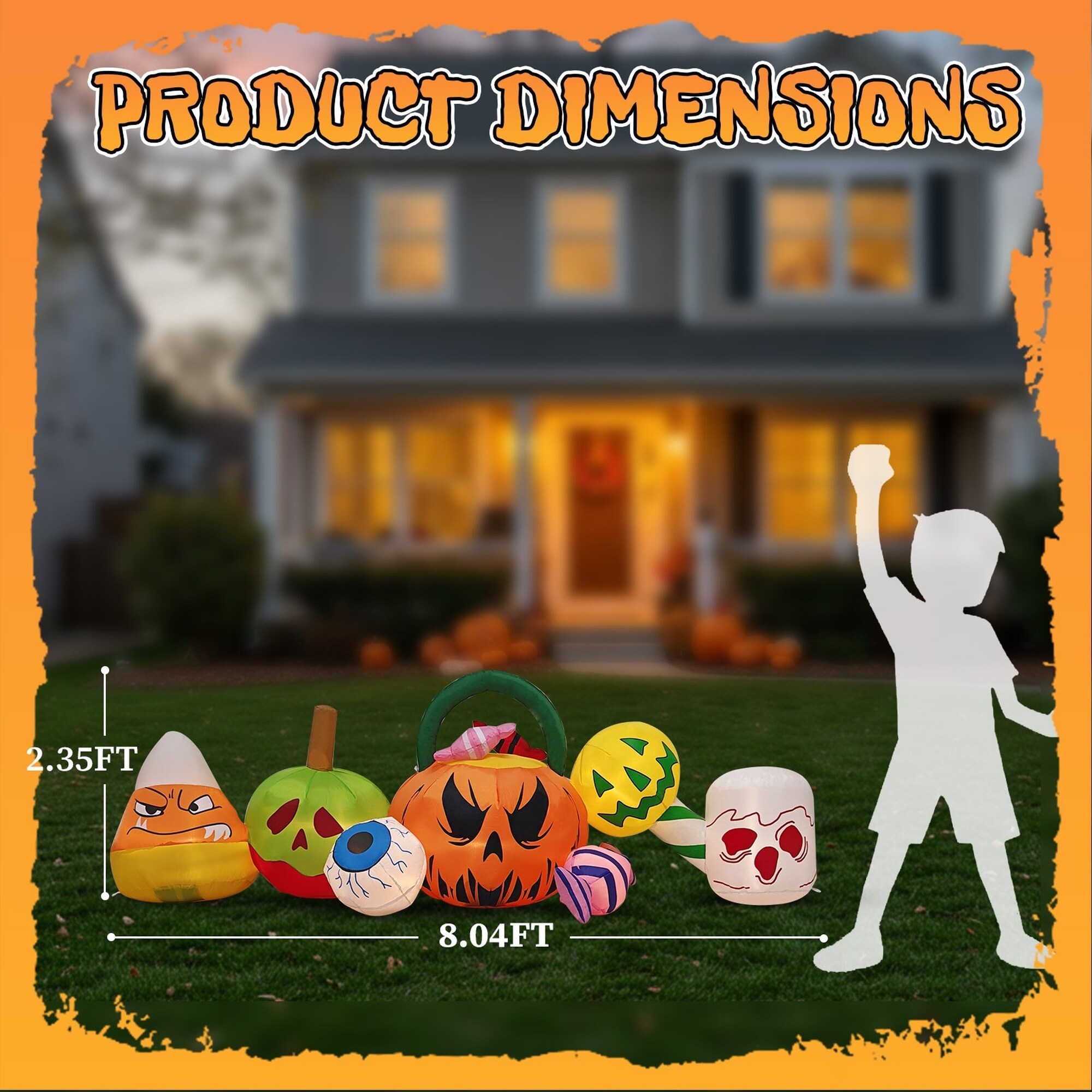 Wudkey L4-TO1S8S Table-Halloween-Decor - View #2