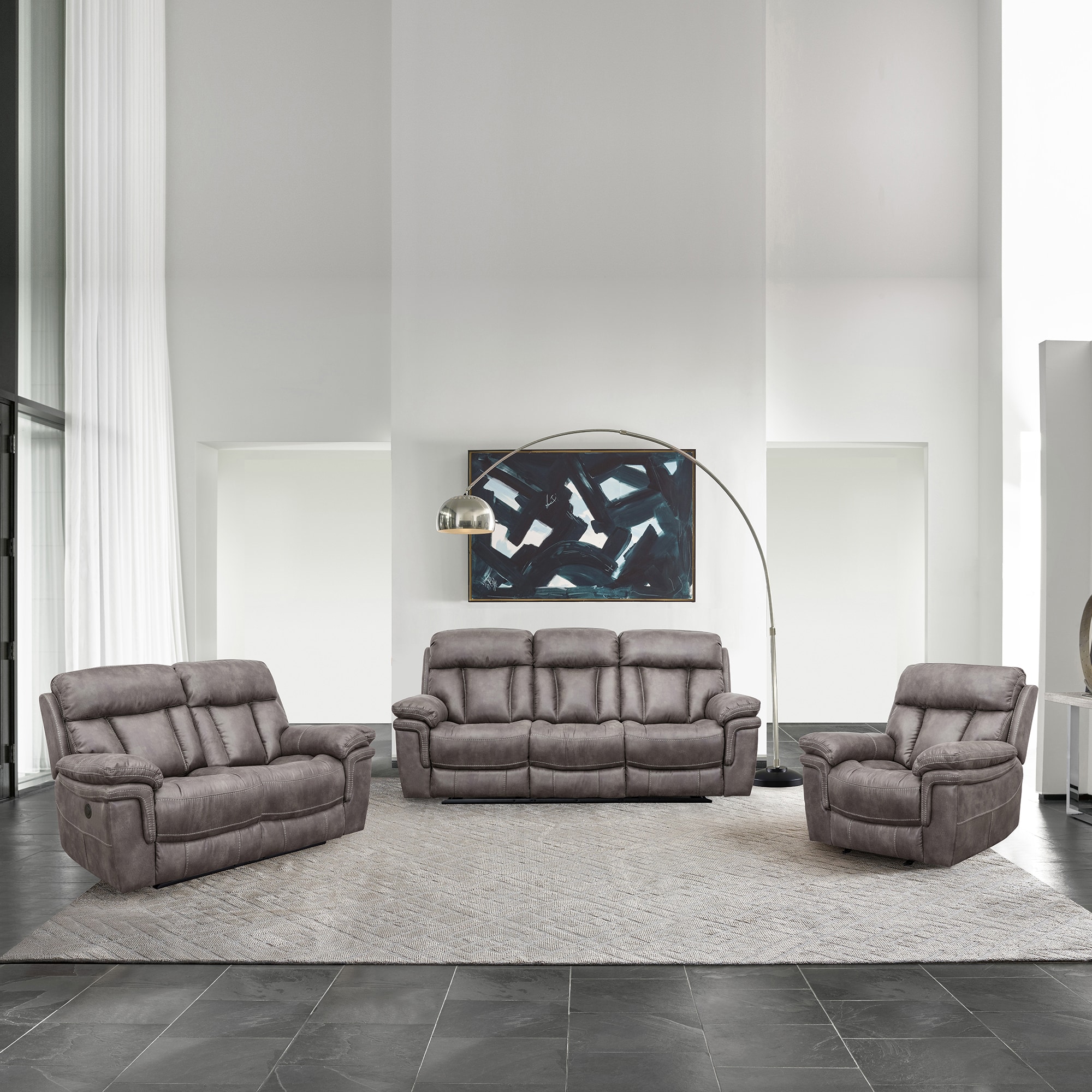 Armen Living LCES2GM Sofas-Loveseats - View #7