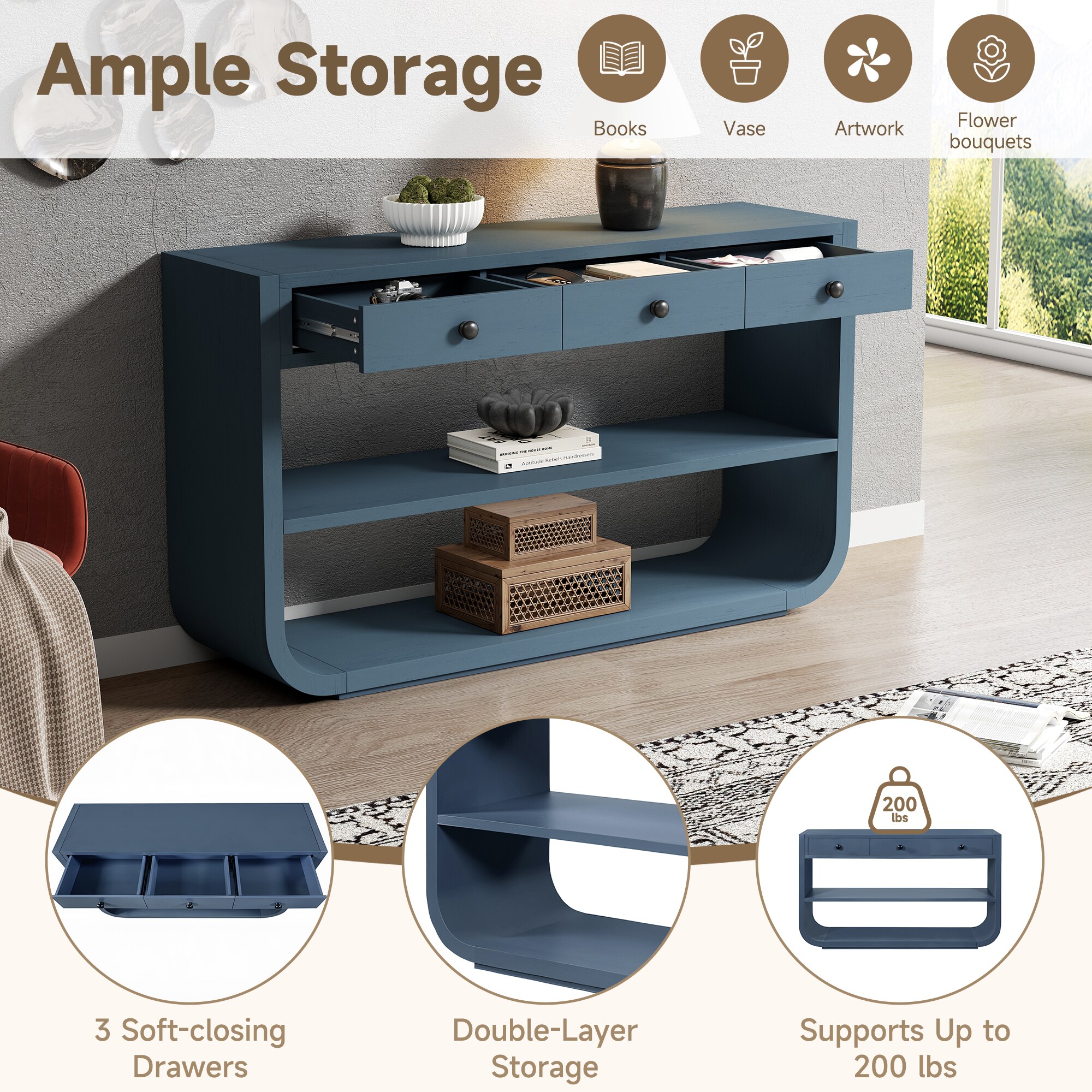 Vynxaria LS0505-7593560C Console-Sofa-Tables - View #4