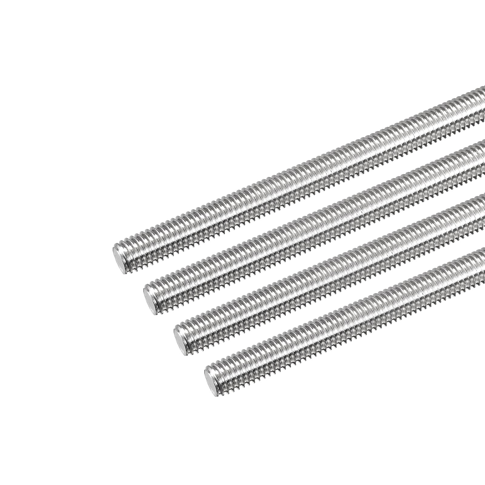 Unique Bargains Fully Threaded Rod M8 x 400mm 1.25mm Thread Pitch 304 Stainless Steel Right Hand Threaded Rods Bar Studs 4pcs