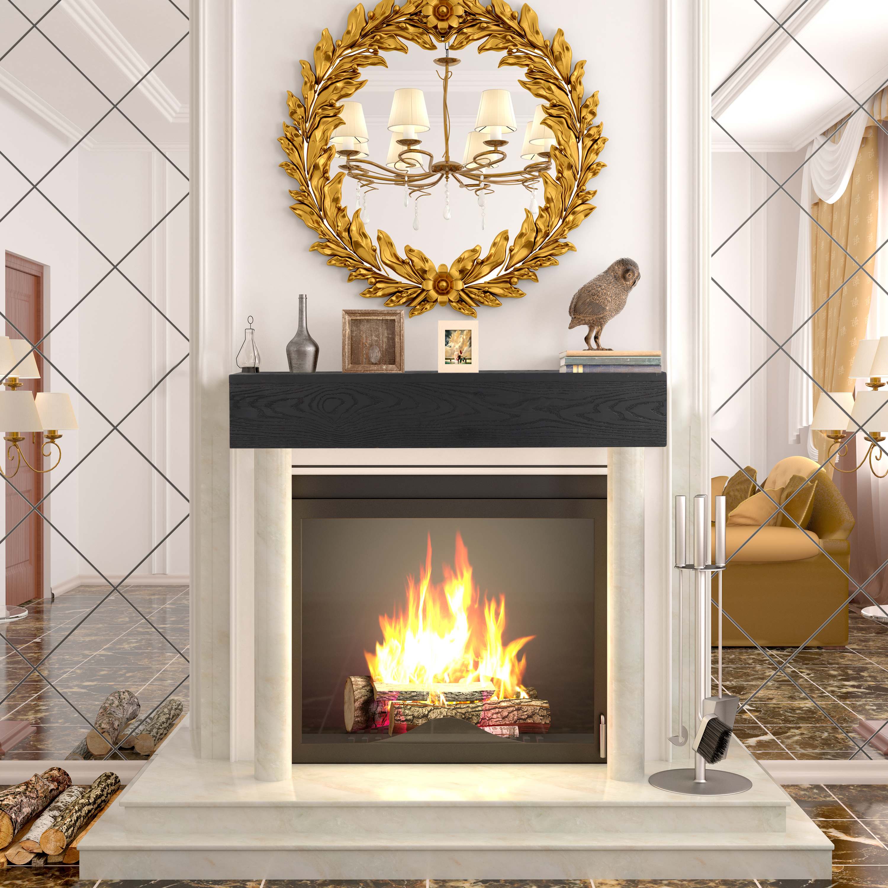 Vynxaria LEXY1643-DJBJ-SM002 Mantel-Shelves - View #3