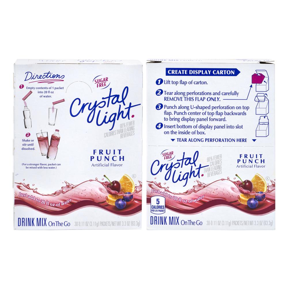 Crystal Light 60-Pack Decaffeinated Fruit Punch Single-Serve Tea in the  Single-Serve Coffee & Beverages department at