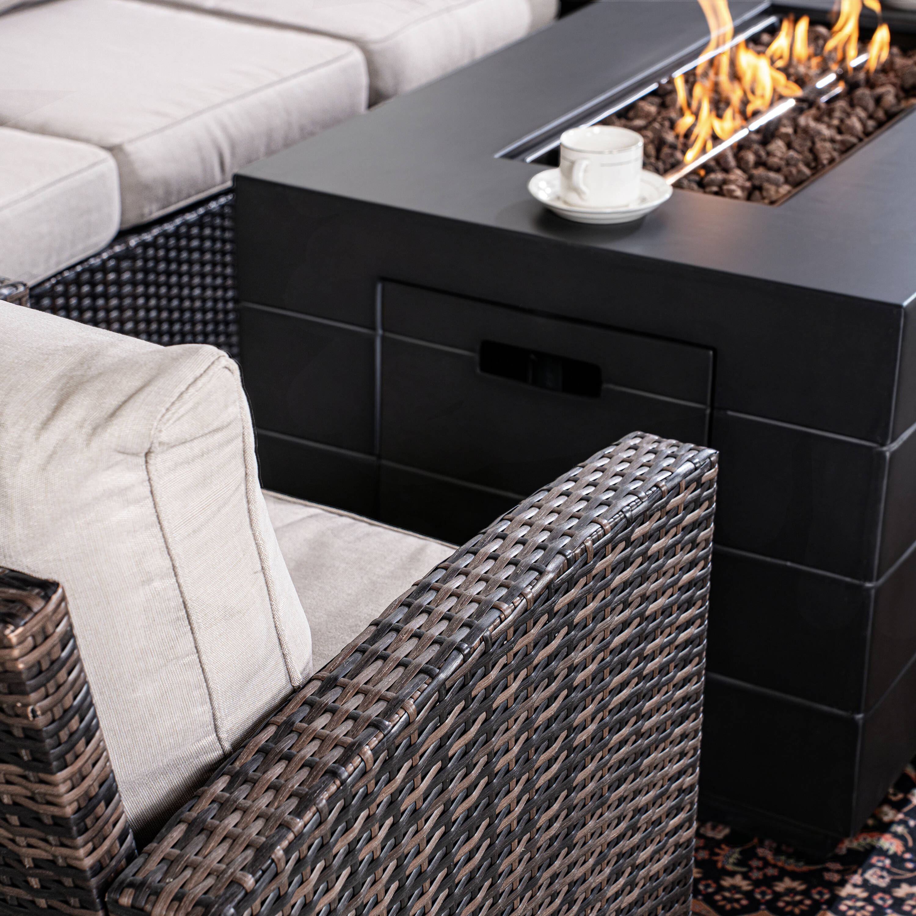 Direct Wicker DWG-1403BBR2150DG Patio-Conversation-Sets - View #8