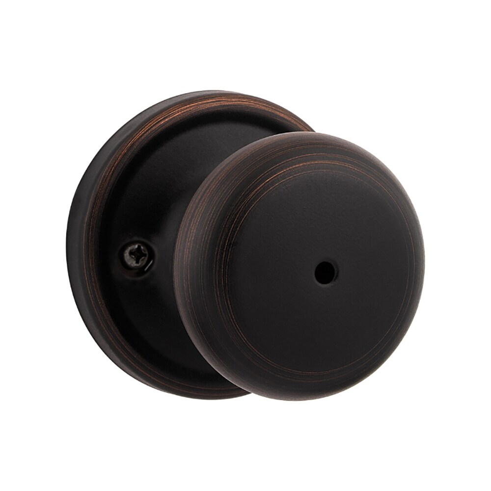 Kwikset Signature Hancock Venetian Bronze No Deadbolt Privacy Door Knob ...