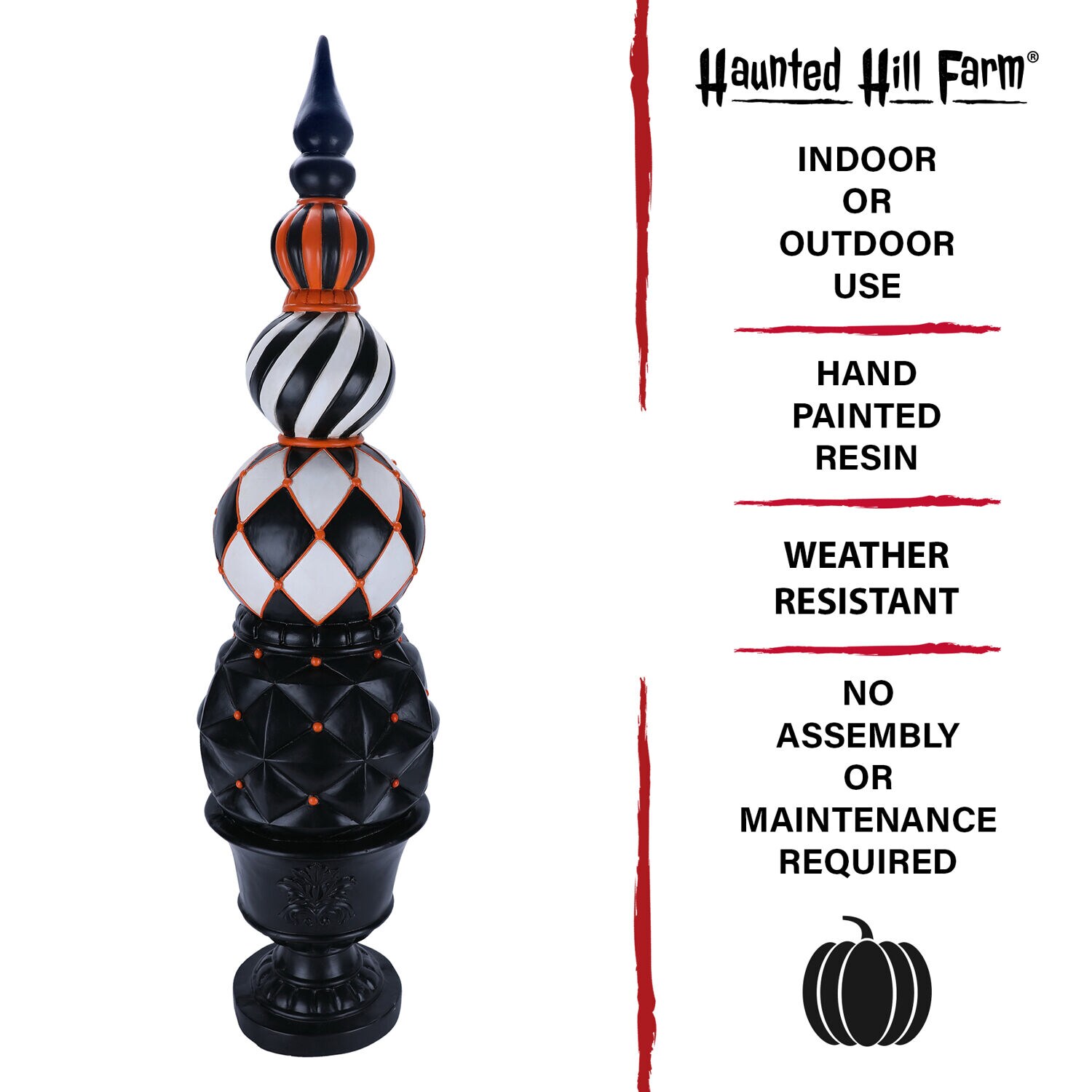 Haunted Hill Farm HHRS050-0FIN-MLT Table-Halloween-Decor - View #2