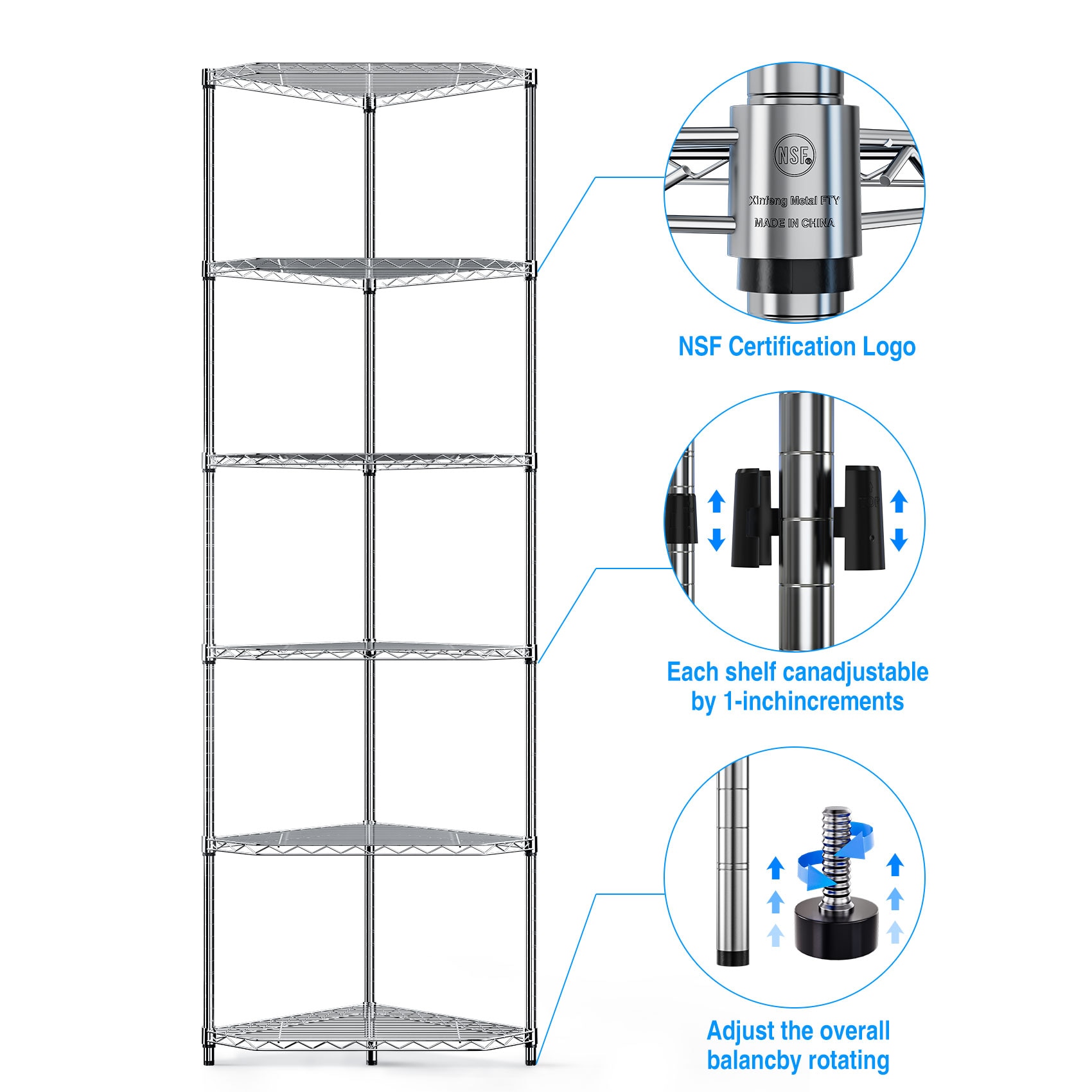 Siavonce ZX-5SZGX Free-Standing-Shelving - View #10