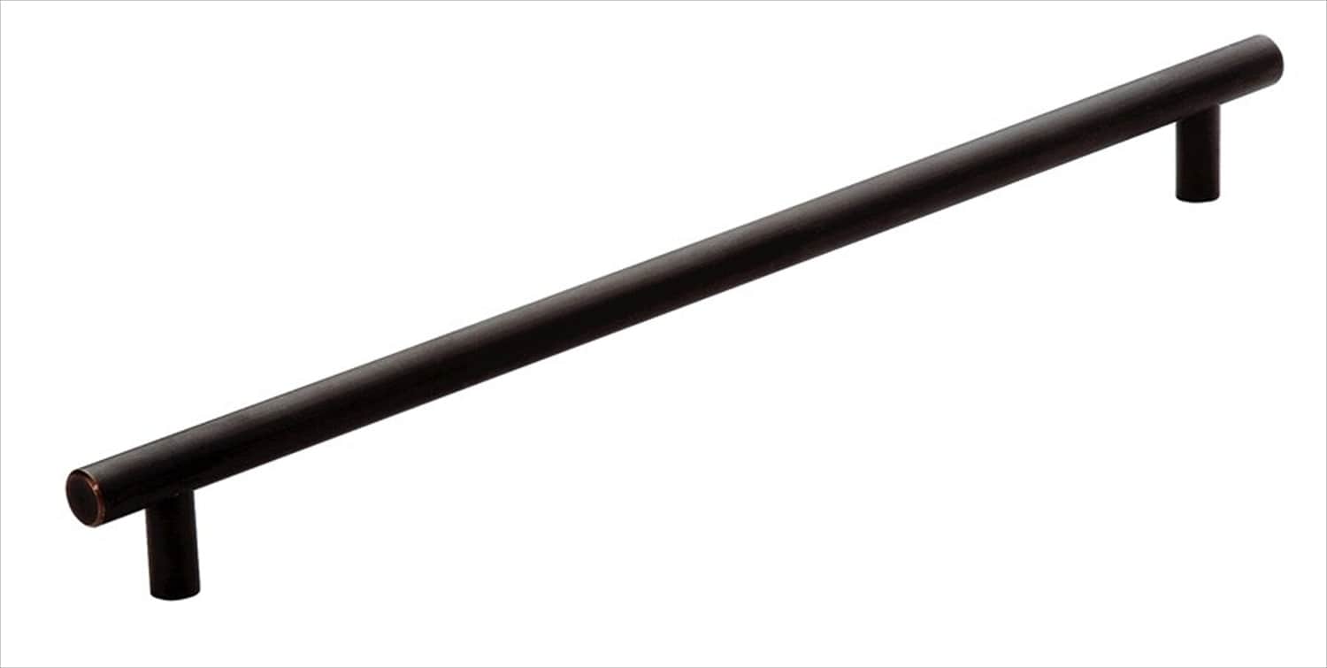 Amerock BP54025ORB Bar Pulls 18-in , 457mm Center to Center Oil Rubbed Bronze Cylindrical Bar For Use on Appliances Drawer Pulls