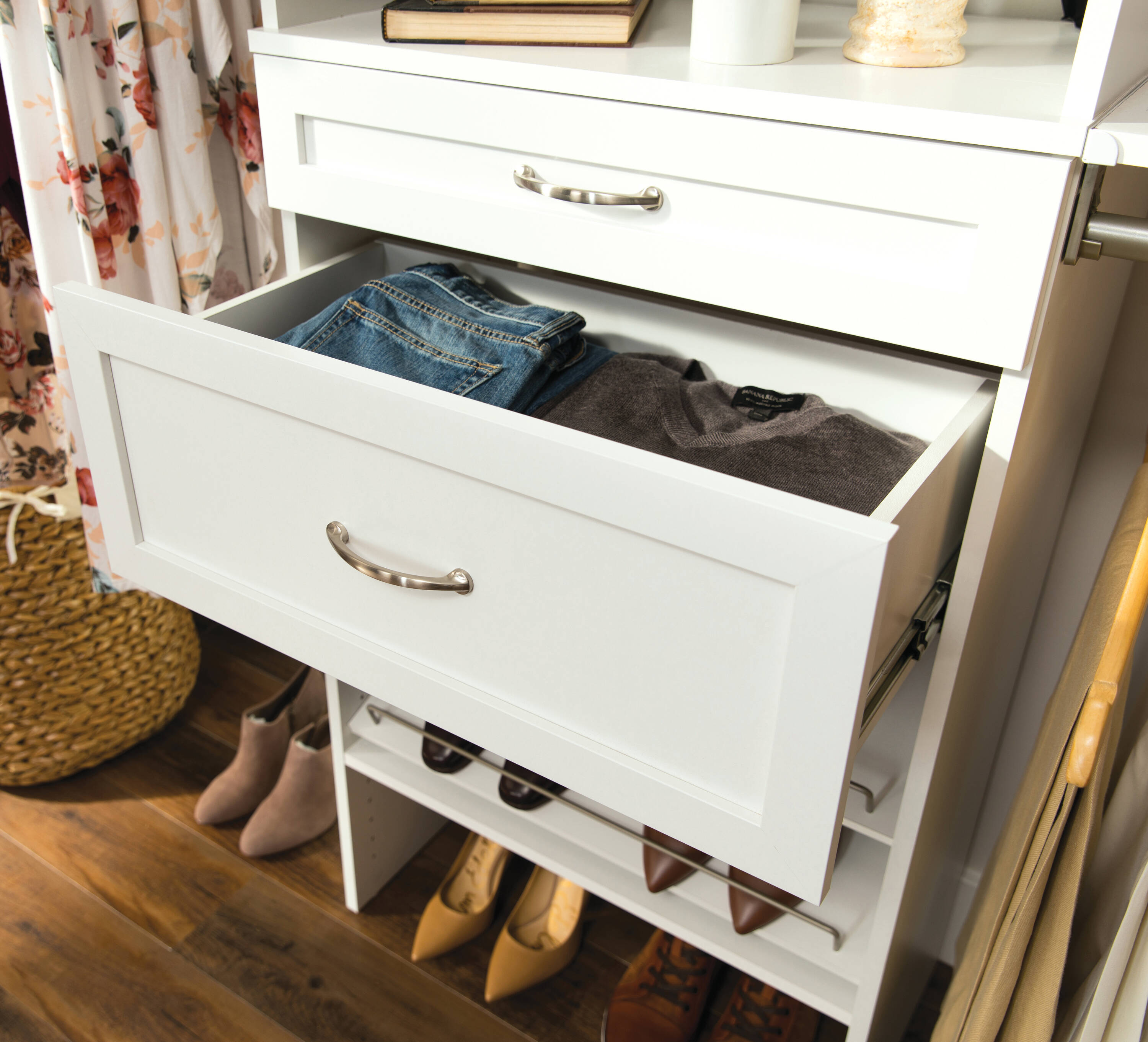 ClosetMaid BrightWood 25-in x 10-in x 13-in White Drawer Unit