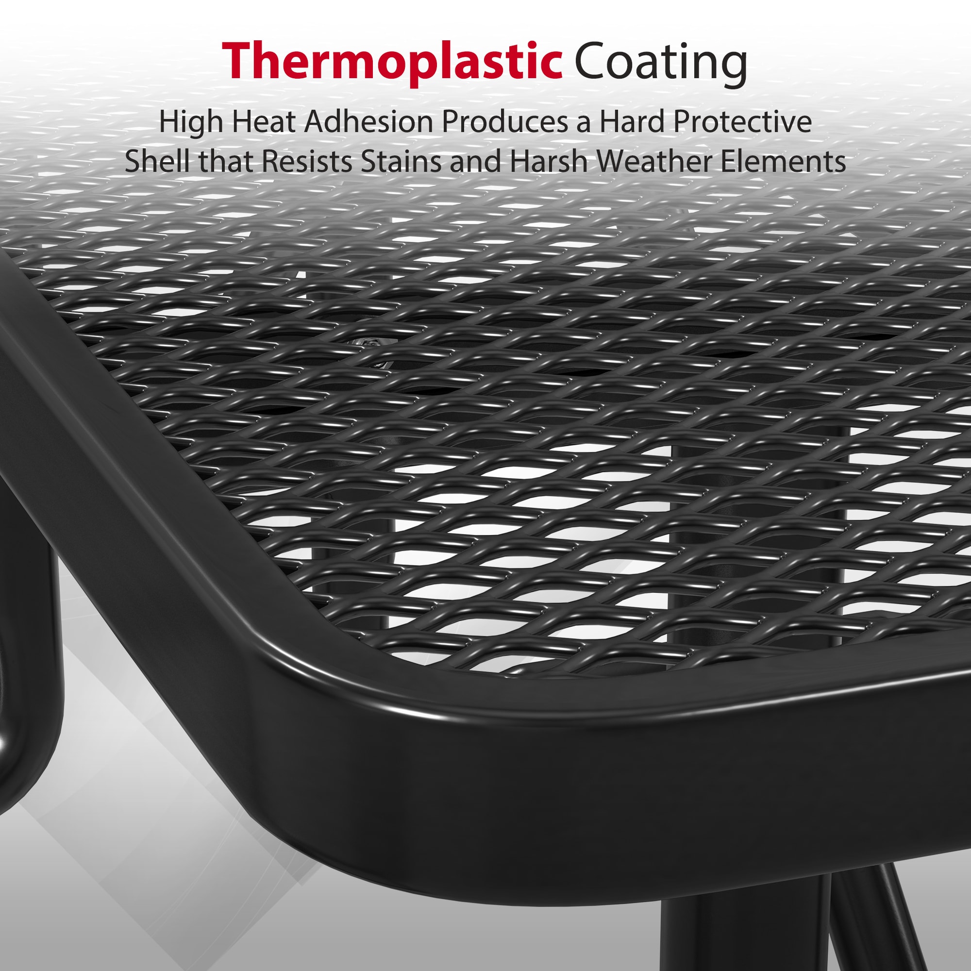 LeisureCraft T6XPP-BLACK Picnic-Tables - View #5