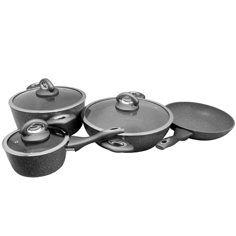 Noir Cast Aluminum 7 Piece Cookware Set