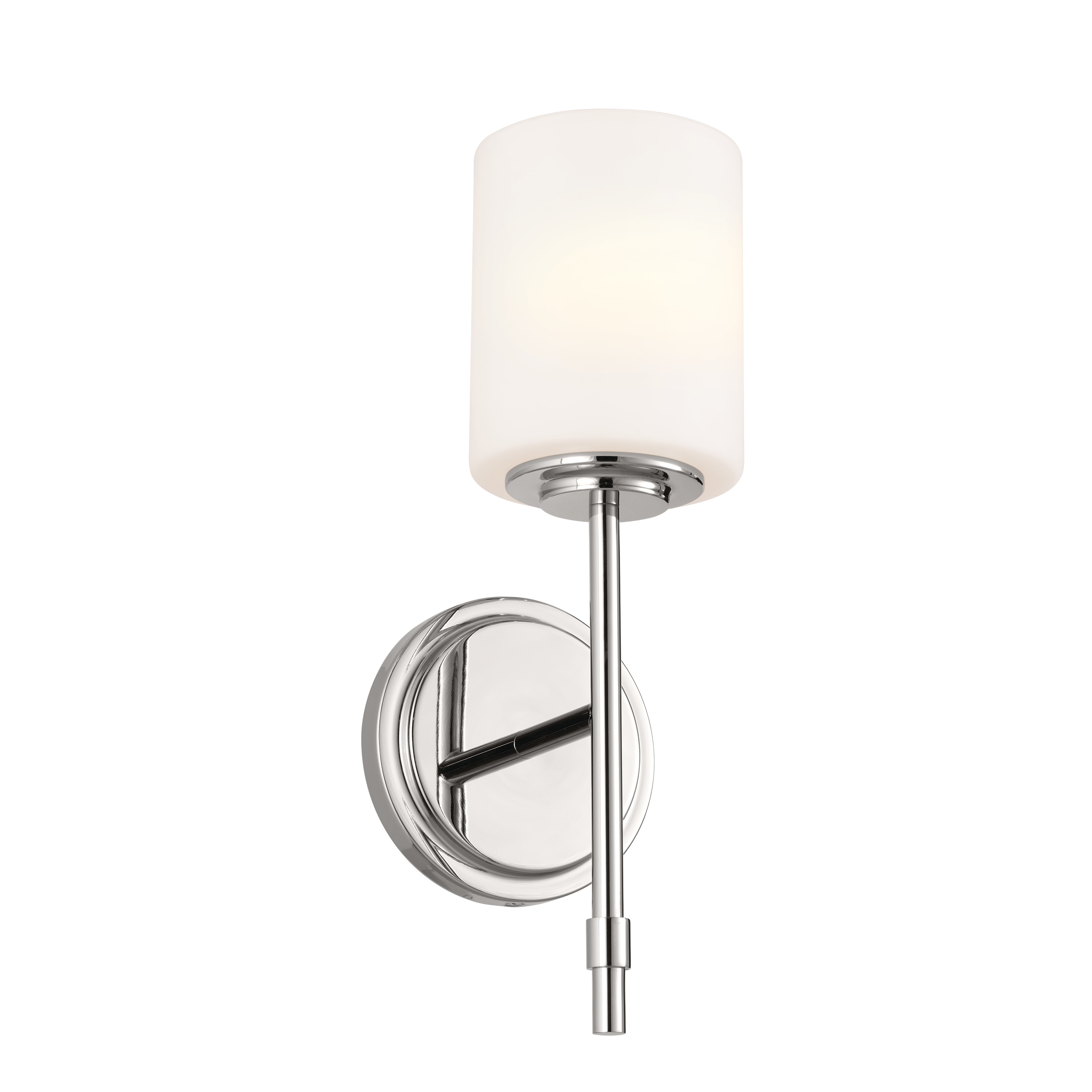 Kichler 55140PN Ali 5.25-in 1 -Light Polished Nickel Traditional Vanity light