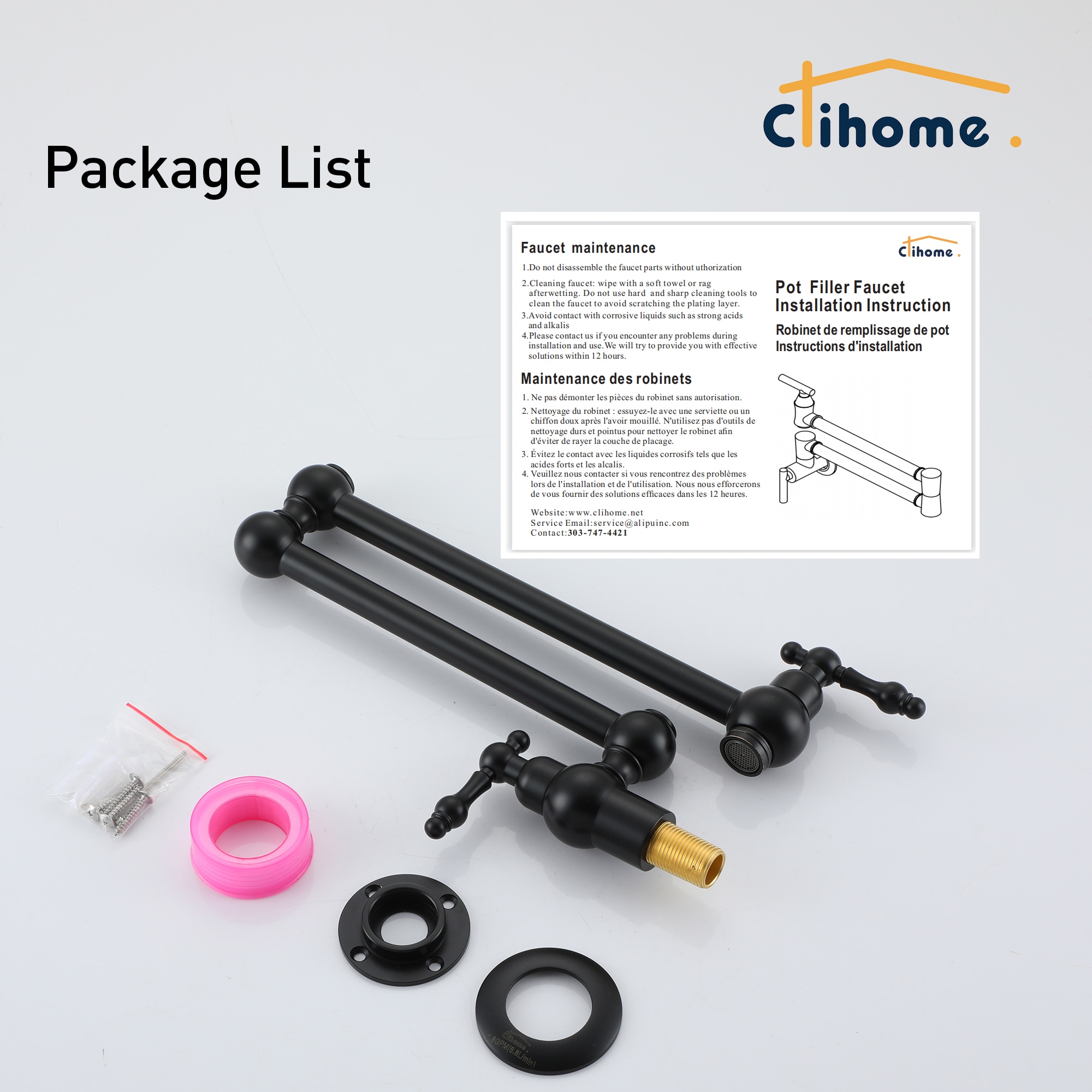Clihome DG-KF45MB Kitchen-Faucets - View #10