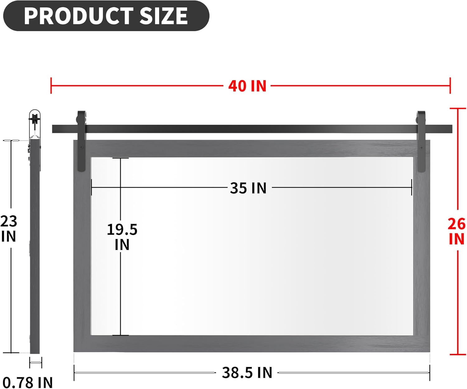 Clavie PH-40261-FRGR Decor-Mirrors - View #2