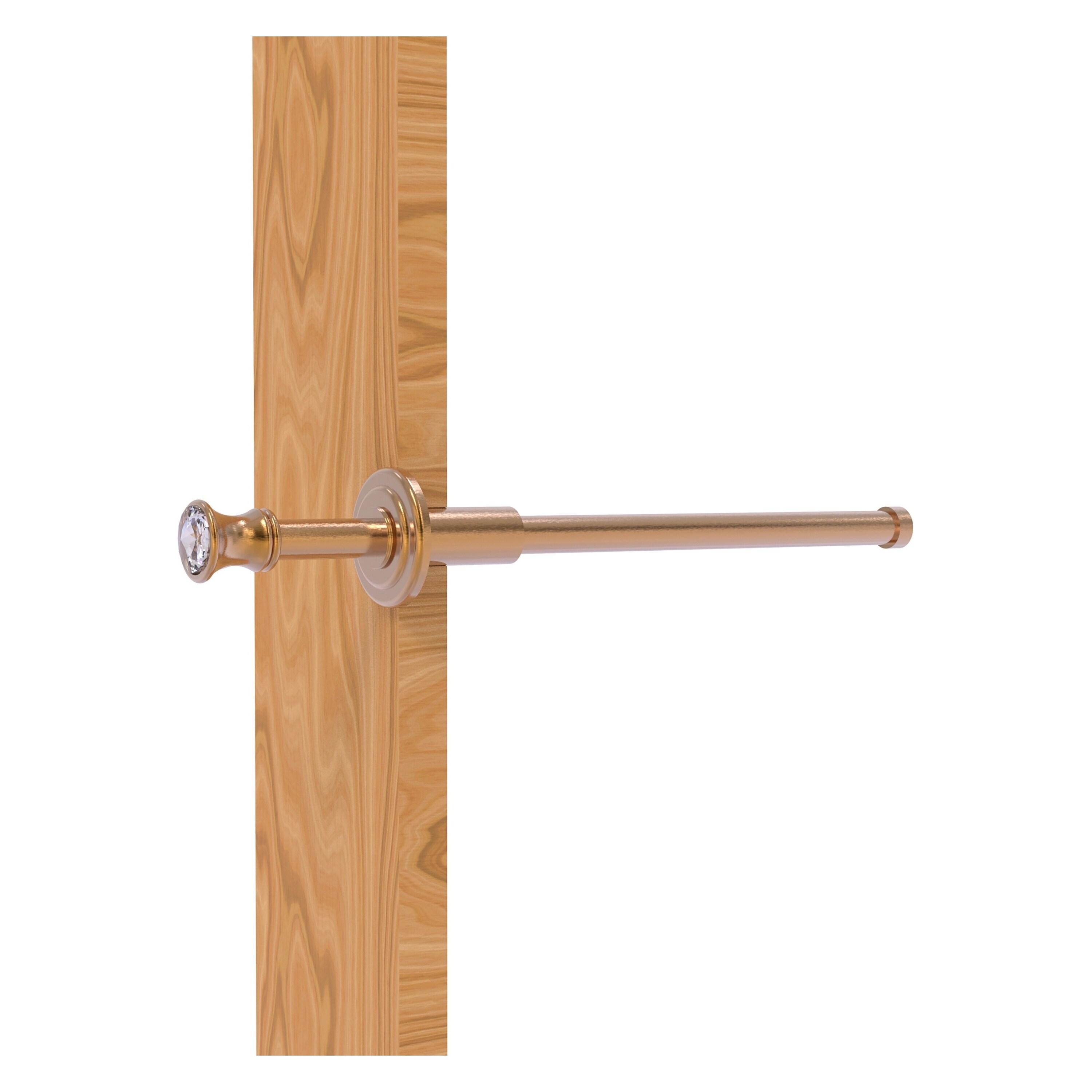Allied Brass CC-23-BBR Carolina Crystal Brushed Bronze Single -Hook Wall mount Towel Hook