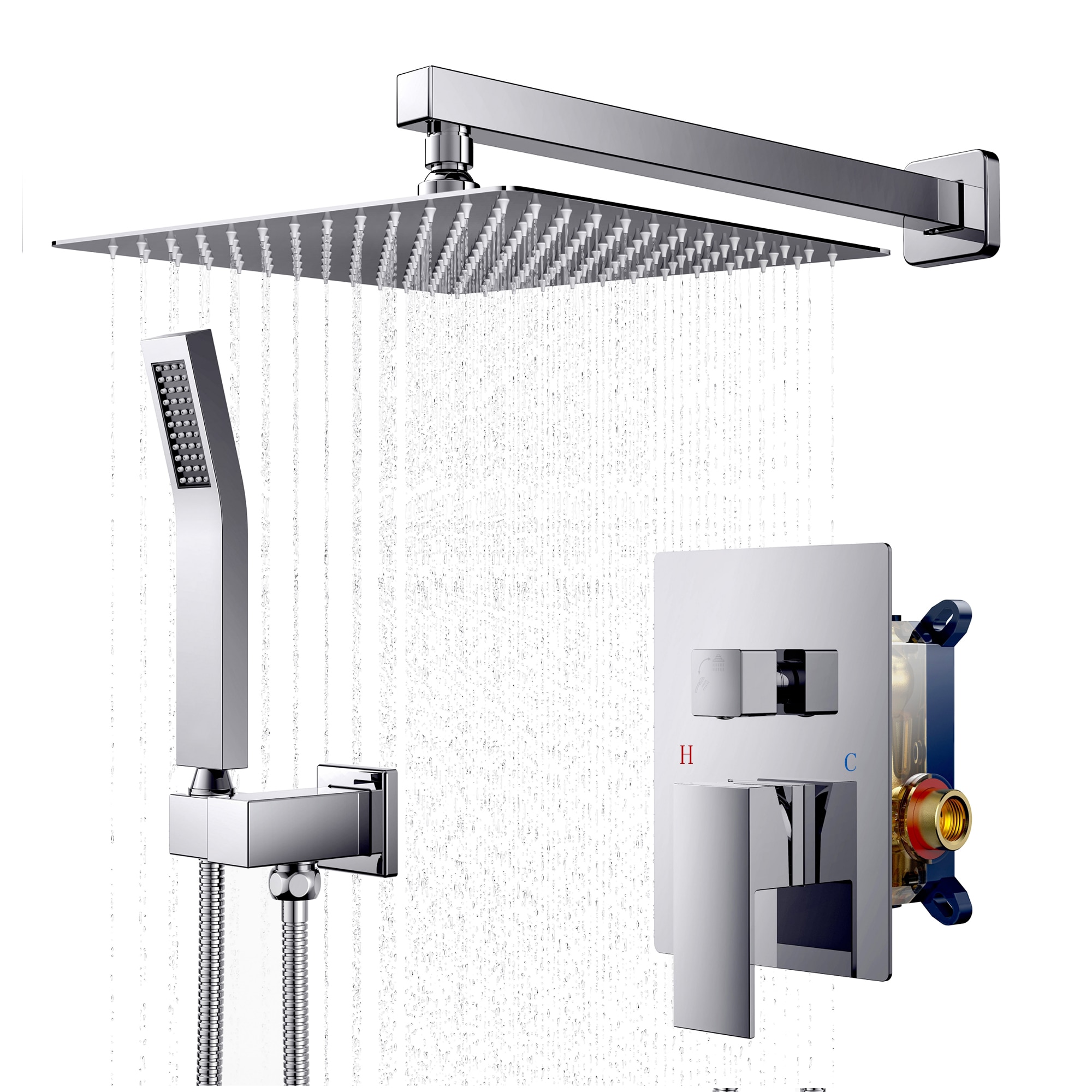 androme AD1010CH10 Showerhead-Bar-Panels - View #2