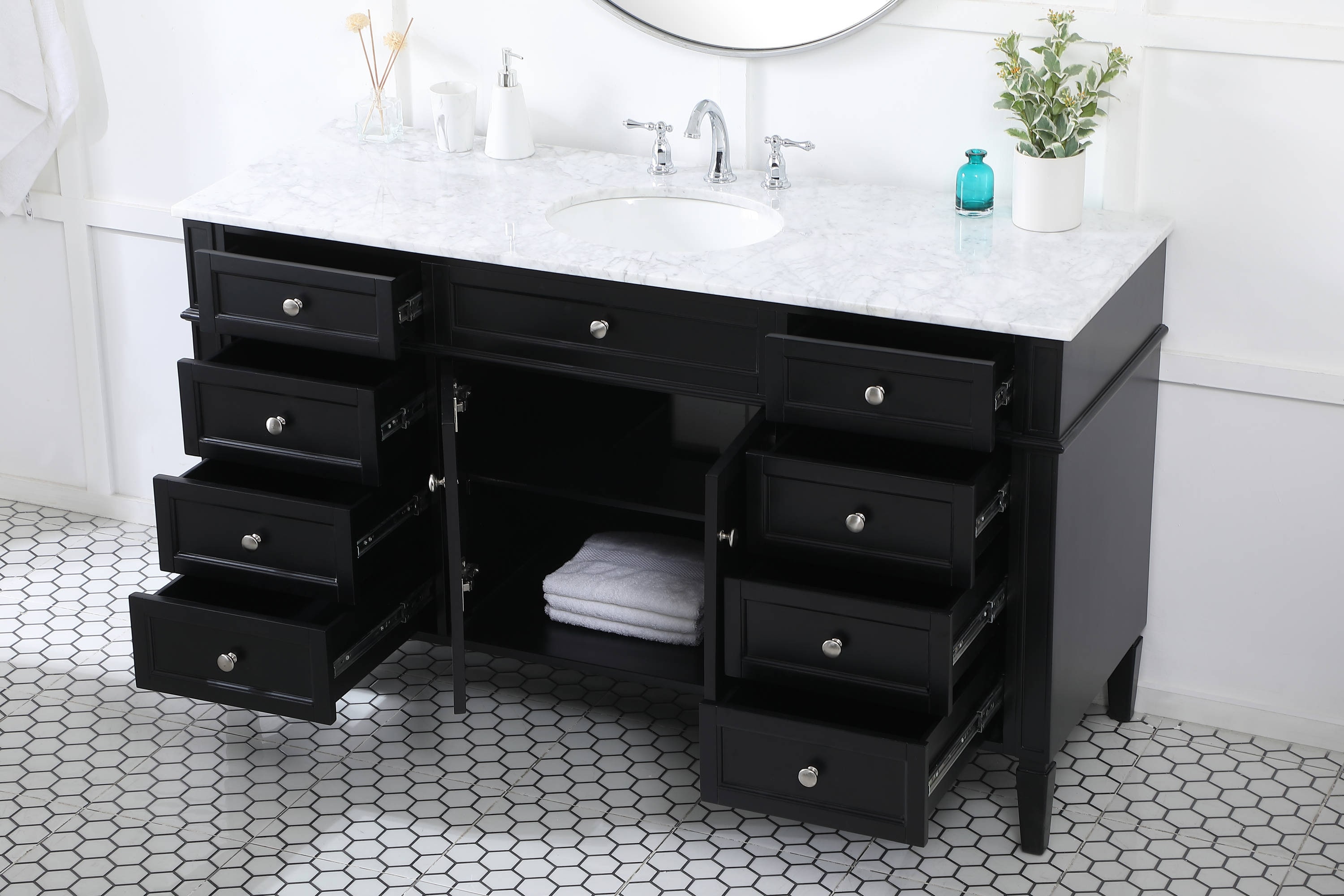 Elegant Decor HF37680BK Bath-Vanity-Combo - View #4
