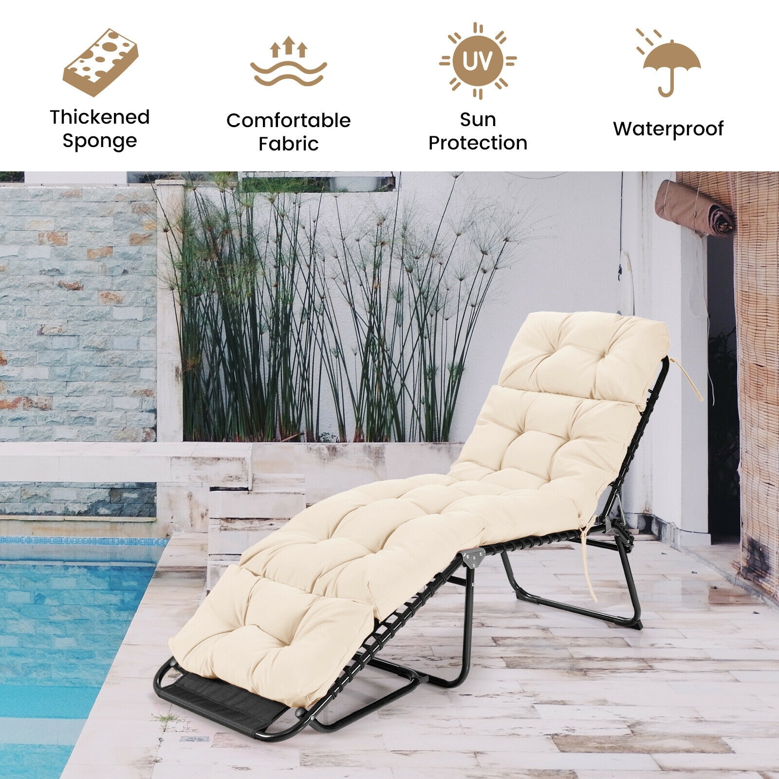 WELLFOR ZBECS71FL Patio-Furniture-Cushions - View #5