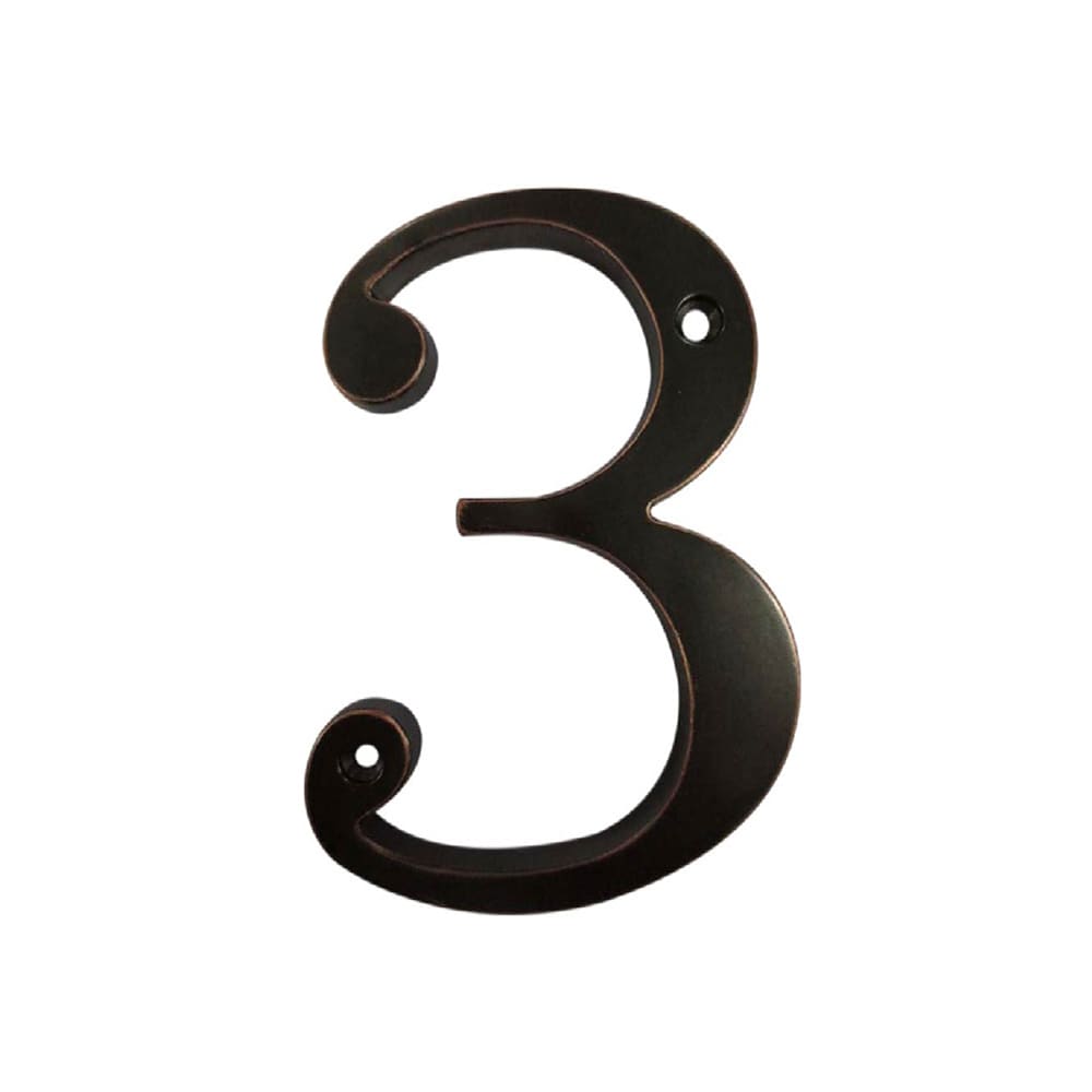 RELIABILT 4-in Oil Rubbed Bronze Number 3 27013VTBLG at Lowes.com