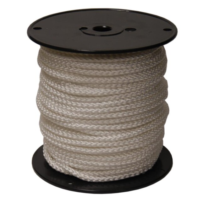 T.W. Evans Cordage 0.25-in x 500-ft Braided Nylon Rope (By-the-Roll)