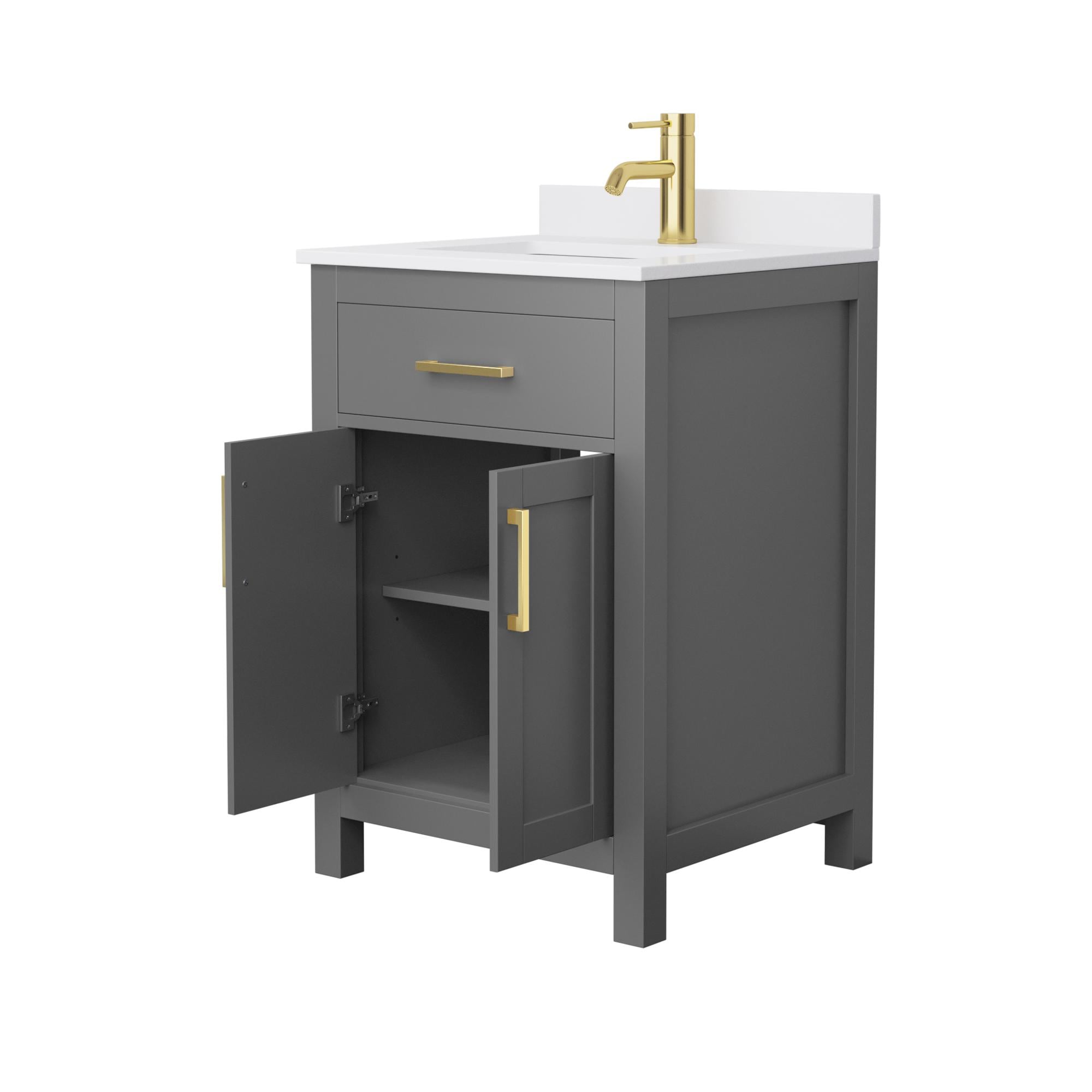 Wyndham Collection WCG242424SGGWCUNSMXX Bath-Vanity-Combo - View #3