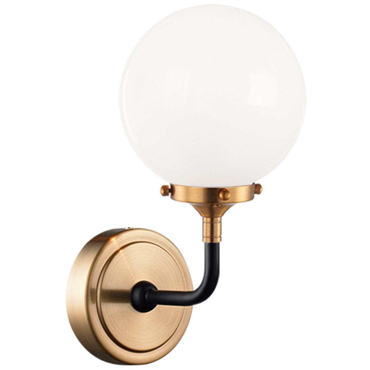 Matteo  Lighting W58201AGOP Particles Wall Sconce Aged Gold Brass