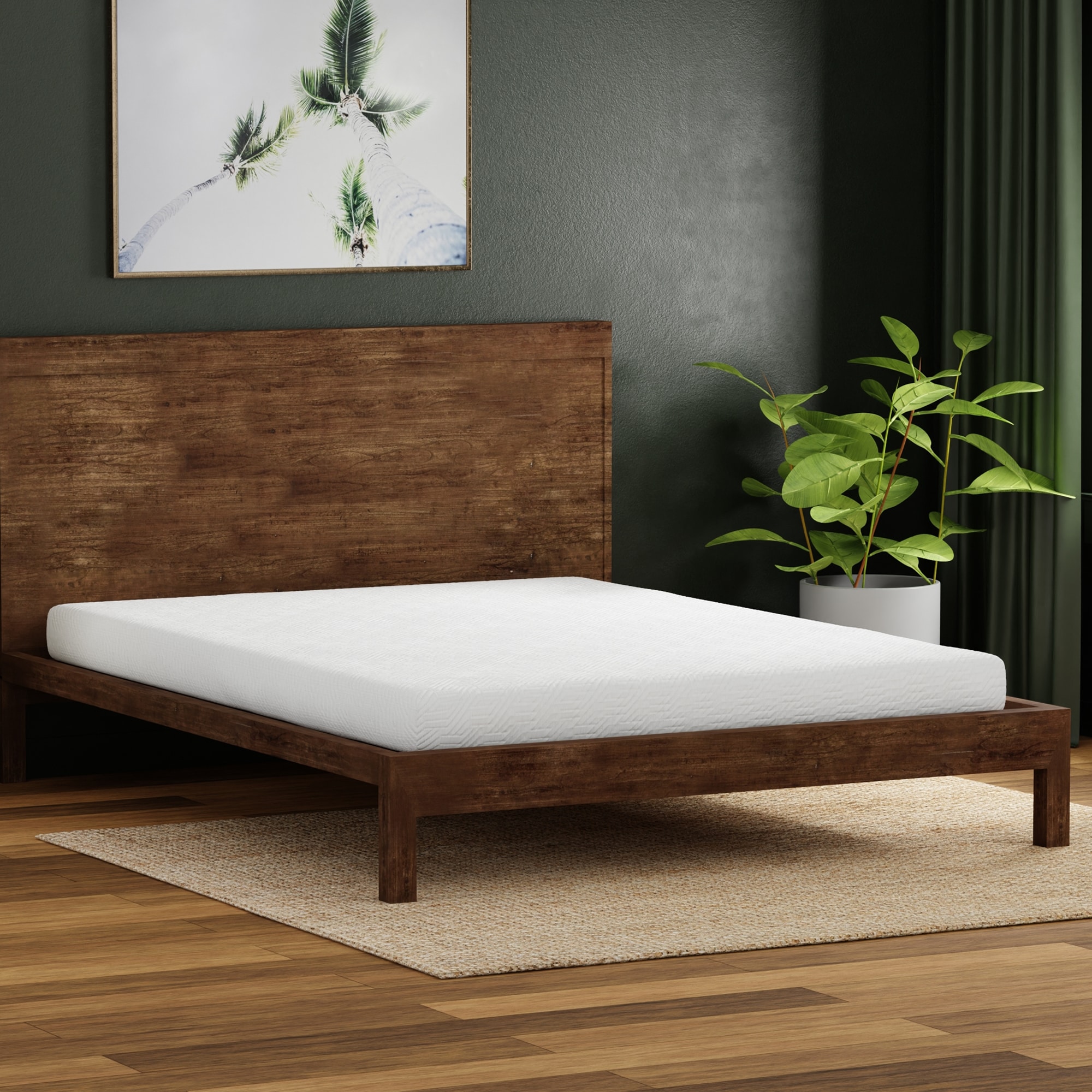 Siavonce XH72022 6-in Medium Queen Gel memory foam Mattress in a Box