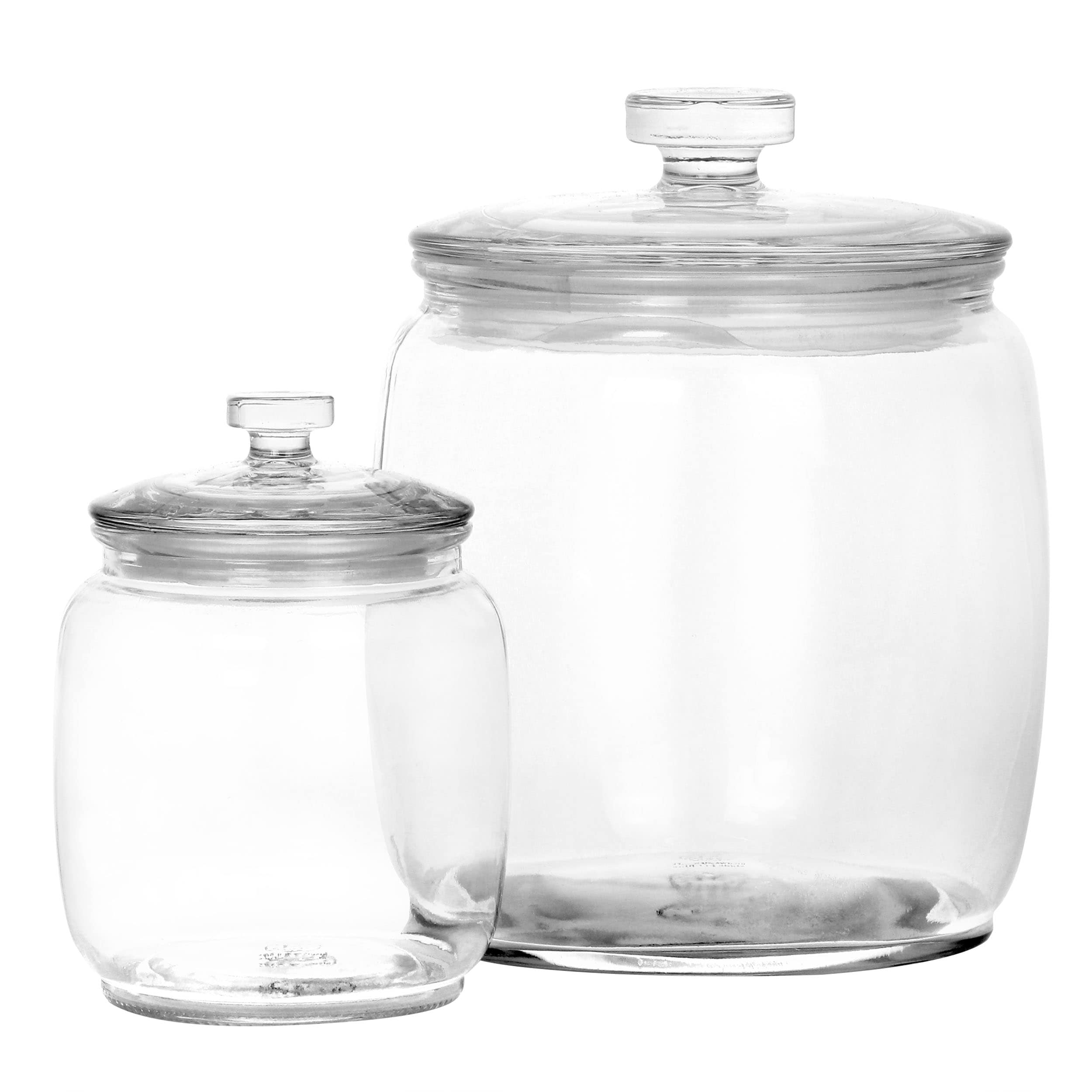 allen + roth 2-quart Glass Bpa-free Reusable Kitchen Canister with Lid in  the Food Storage Containers department at