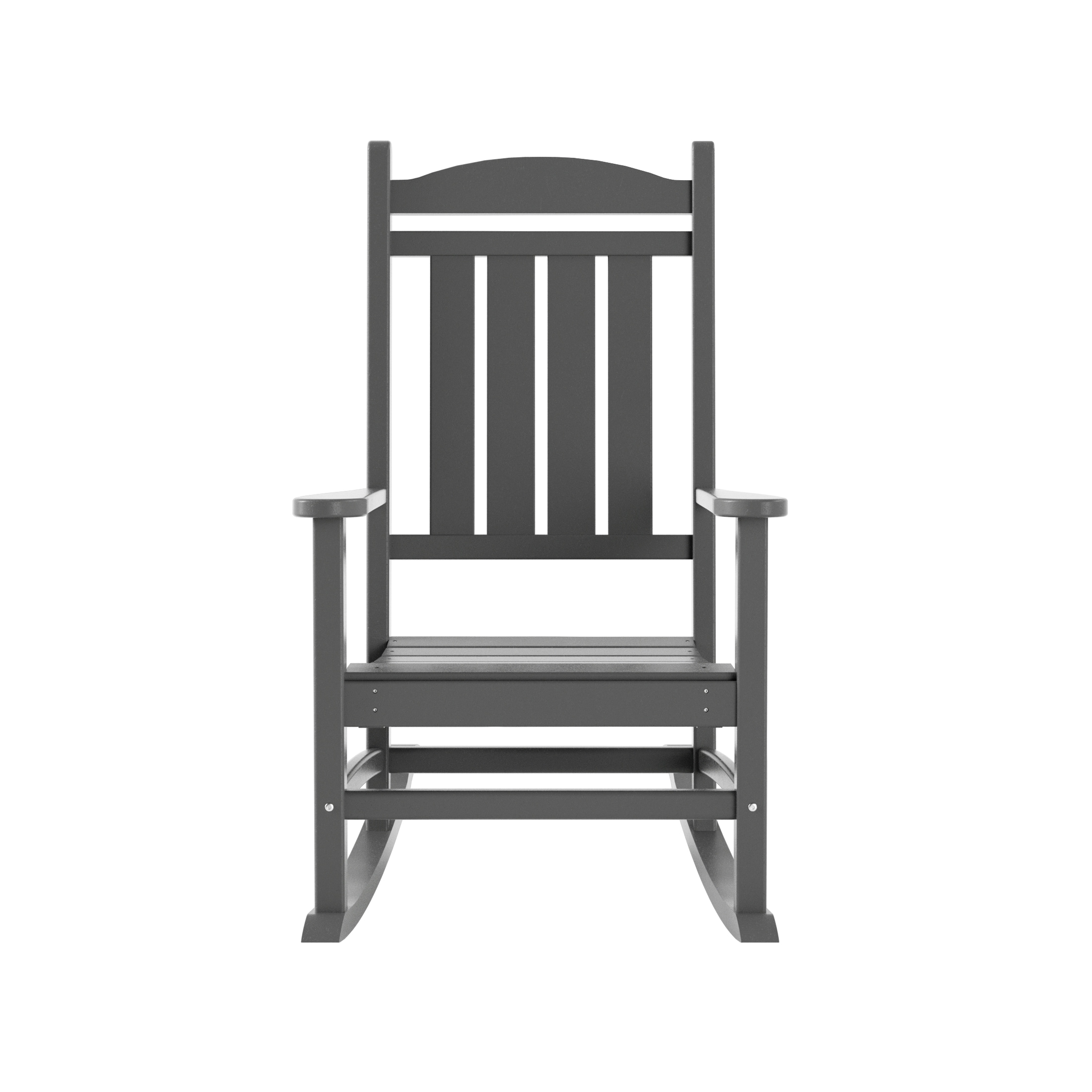 Laguna Classic Gray HDPE Eco-Friendly Outdoor Rocking Chair