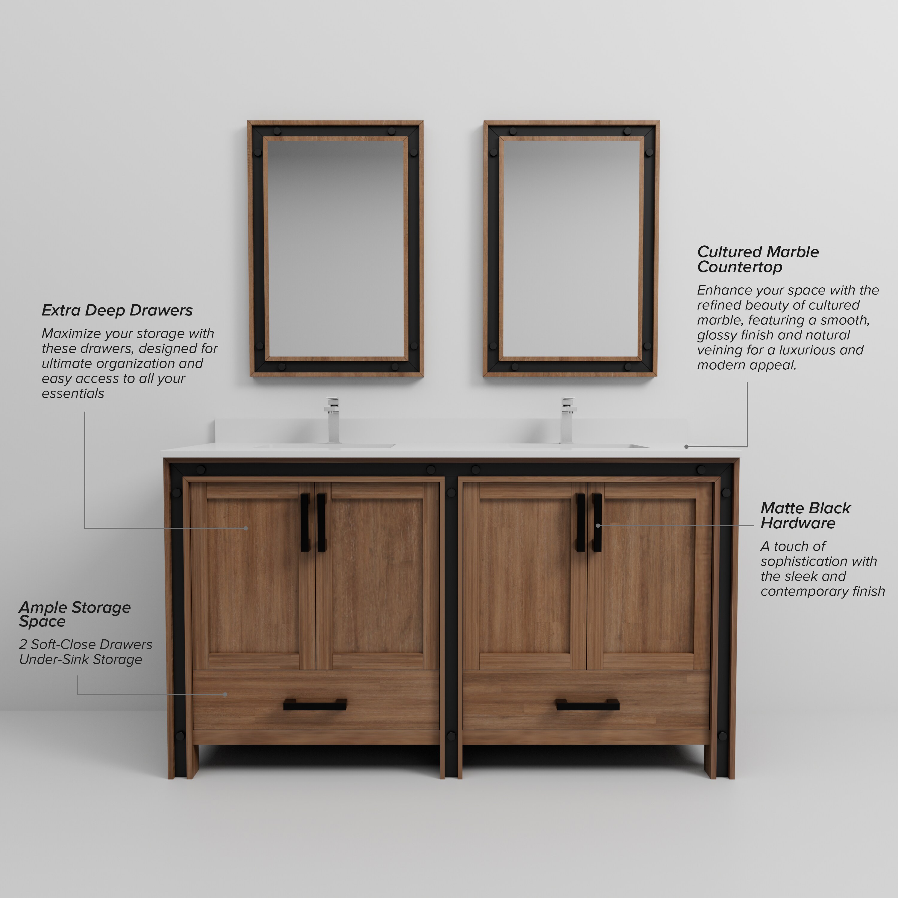 Lexora LZV352260SN00M22 vanities - View #7
