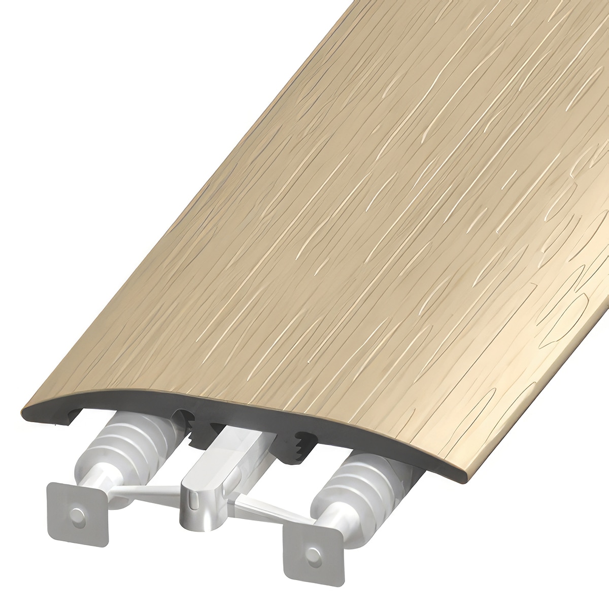 Versatrim SLT-113512 DecoCore Lucida-Jazz DecoCore-White Oak Prefinished 0.25-in T x 2-in W x 94-in L PVC 3-in-1 T-moulding/Reducer/Endcap