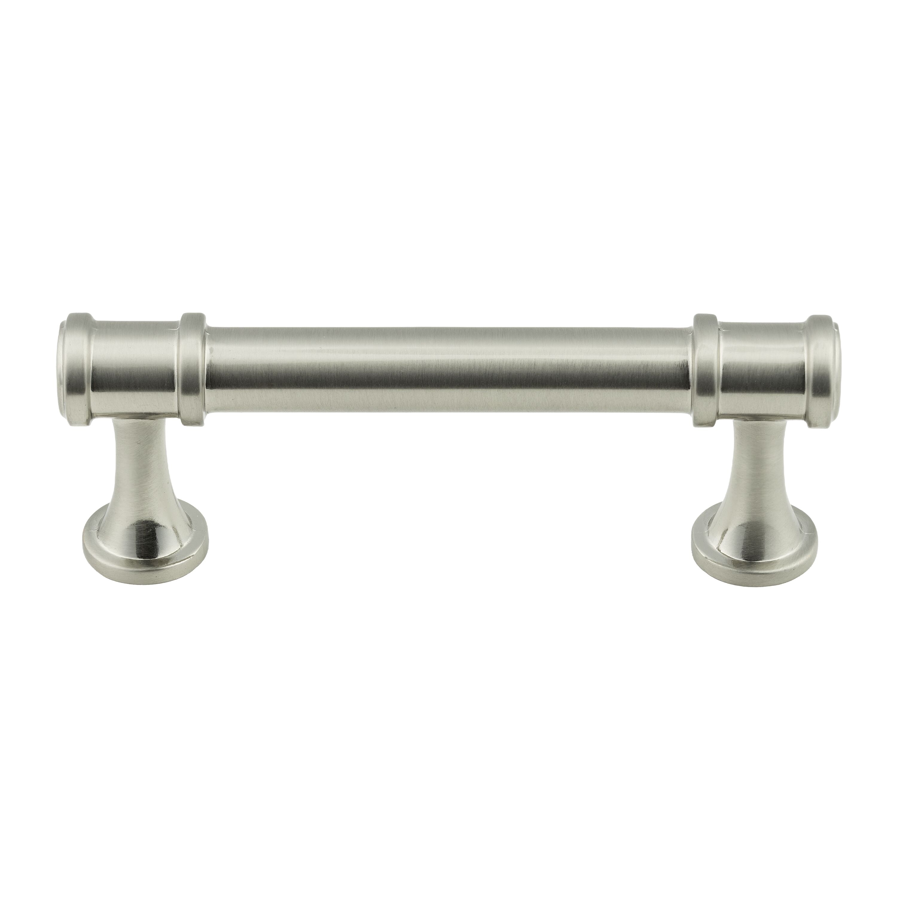 Harper Hayes Reaves 3-in , 76mm Center to Center Satin Nickel Cylindrical Bar Drawer Pull