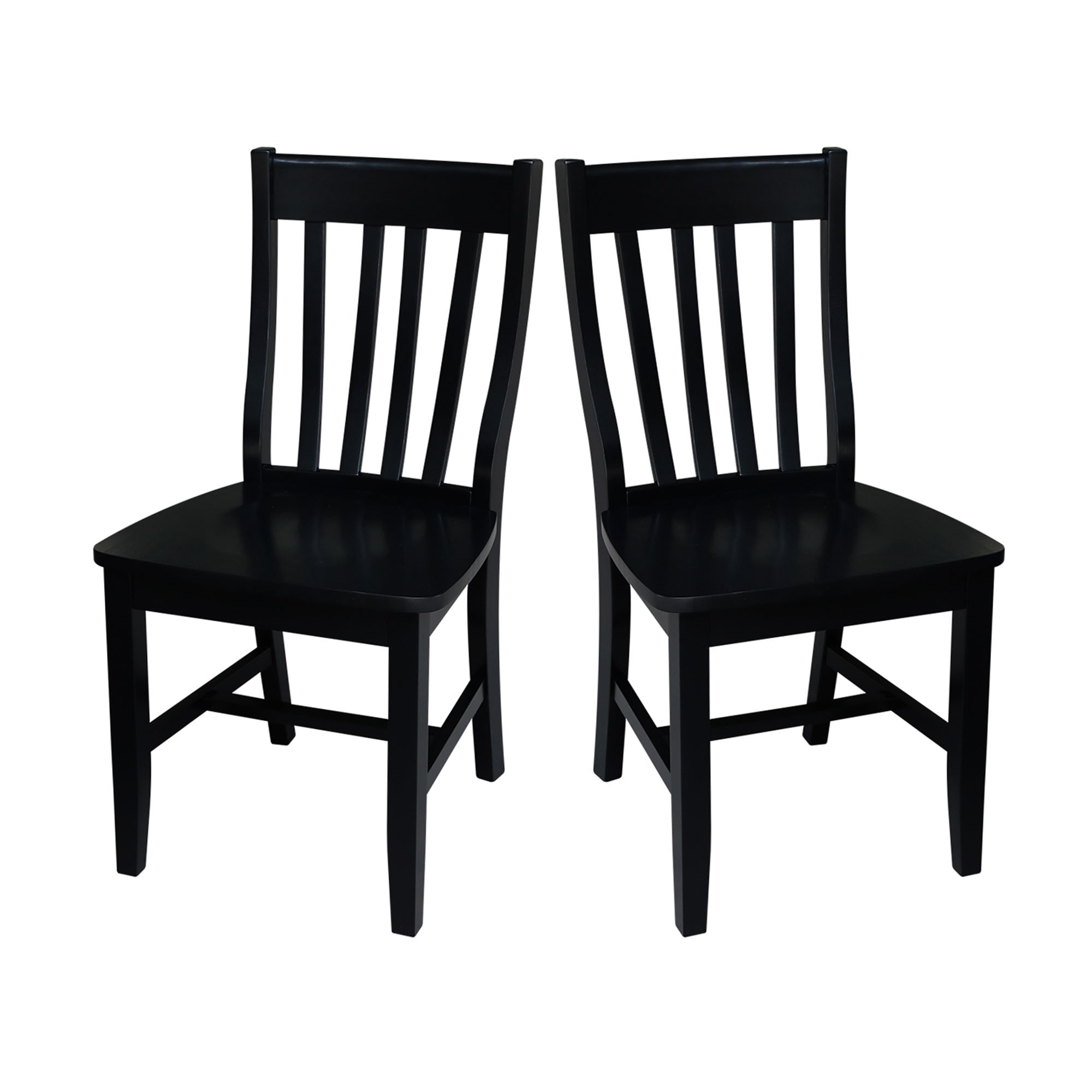 International Concepts C46-61P Set of 2 Traditional Dining Side Chair (Wood Frame)