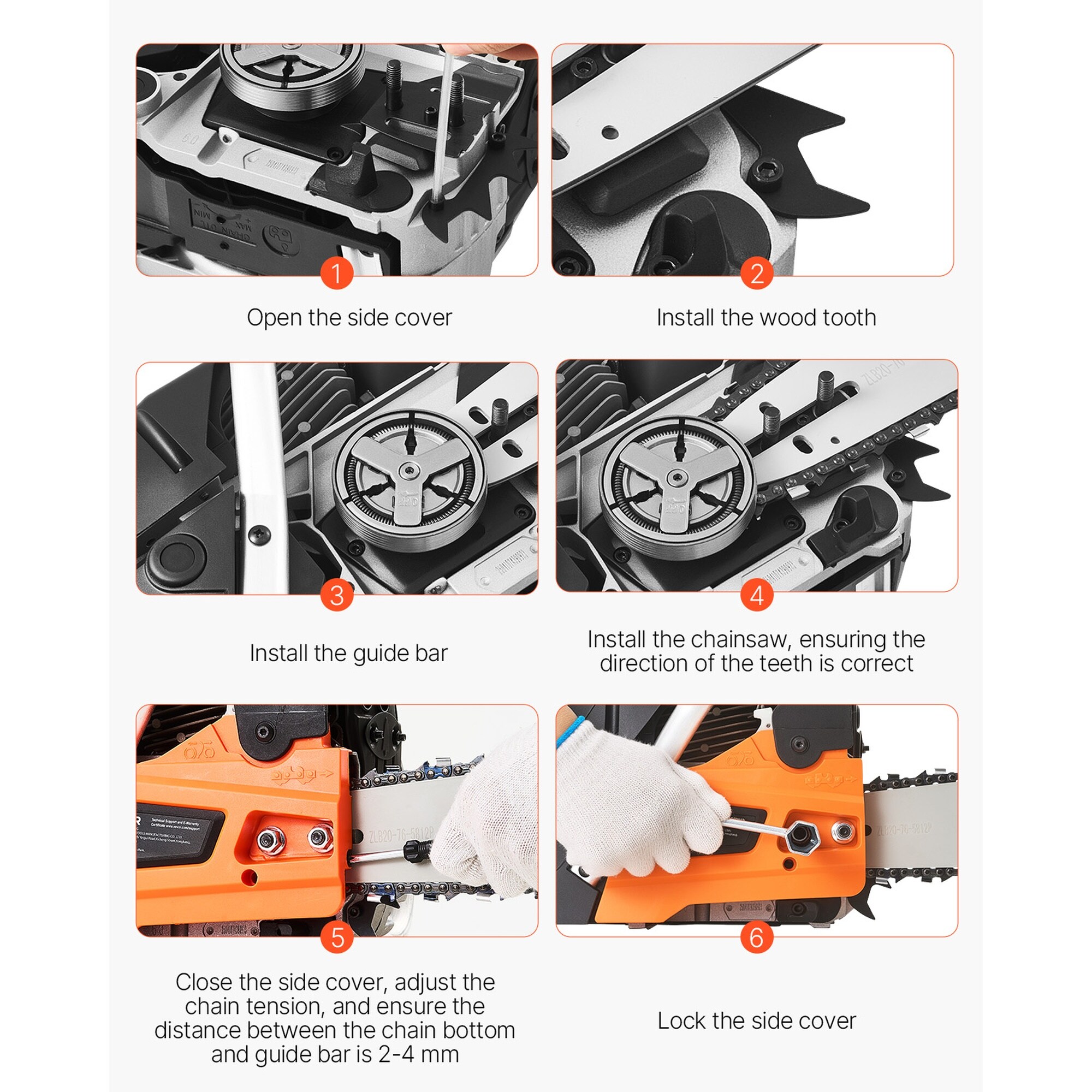 Wudkey L4-LC5Q3E Cordless-Chainsaw - View #7