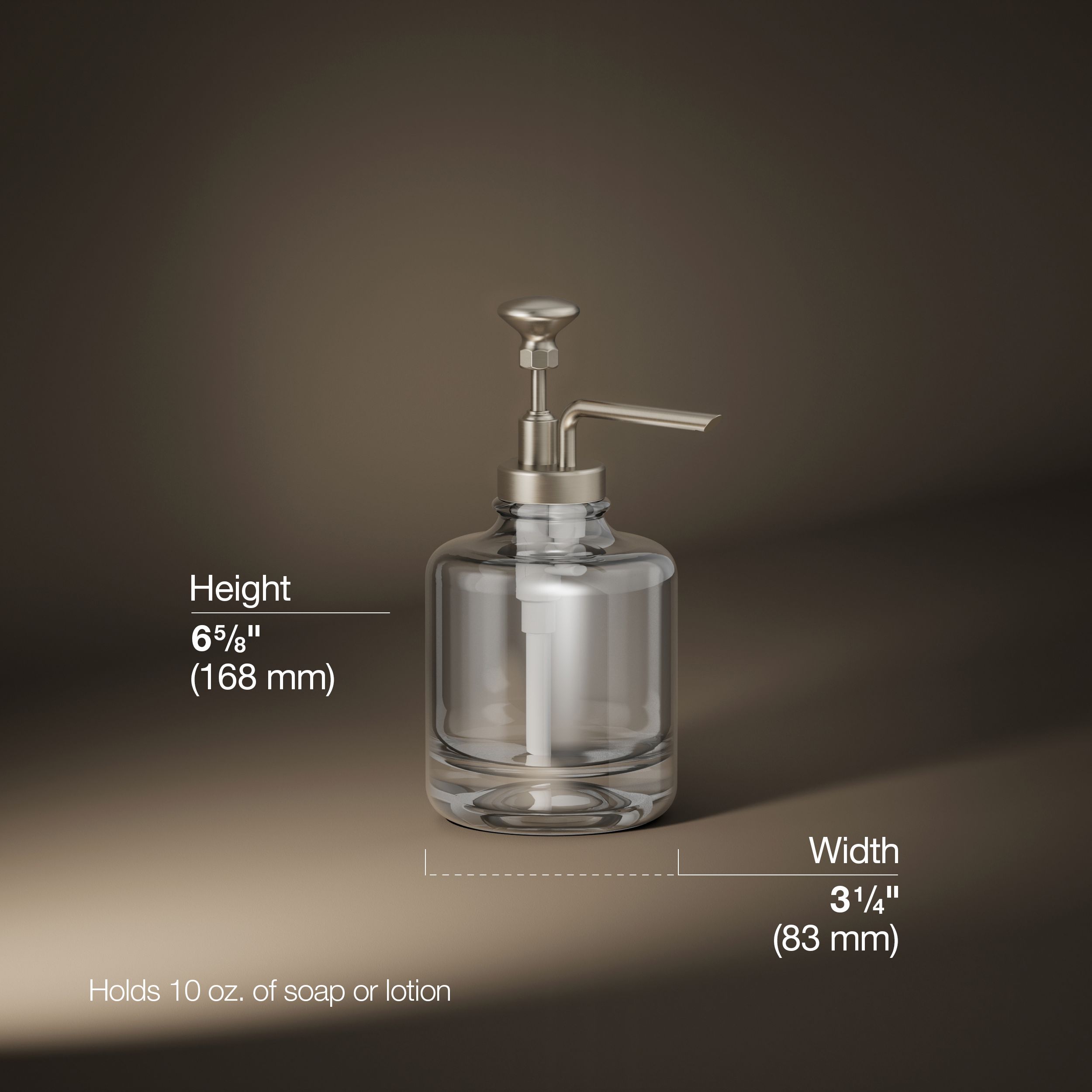 KOHLER Artifacts Vibrant Brushed Nickel 16-oz Capacity
