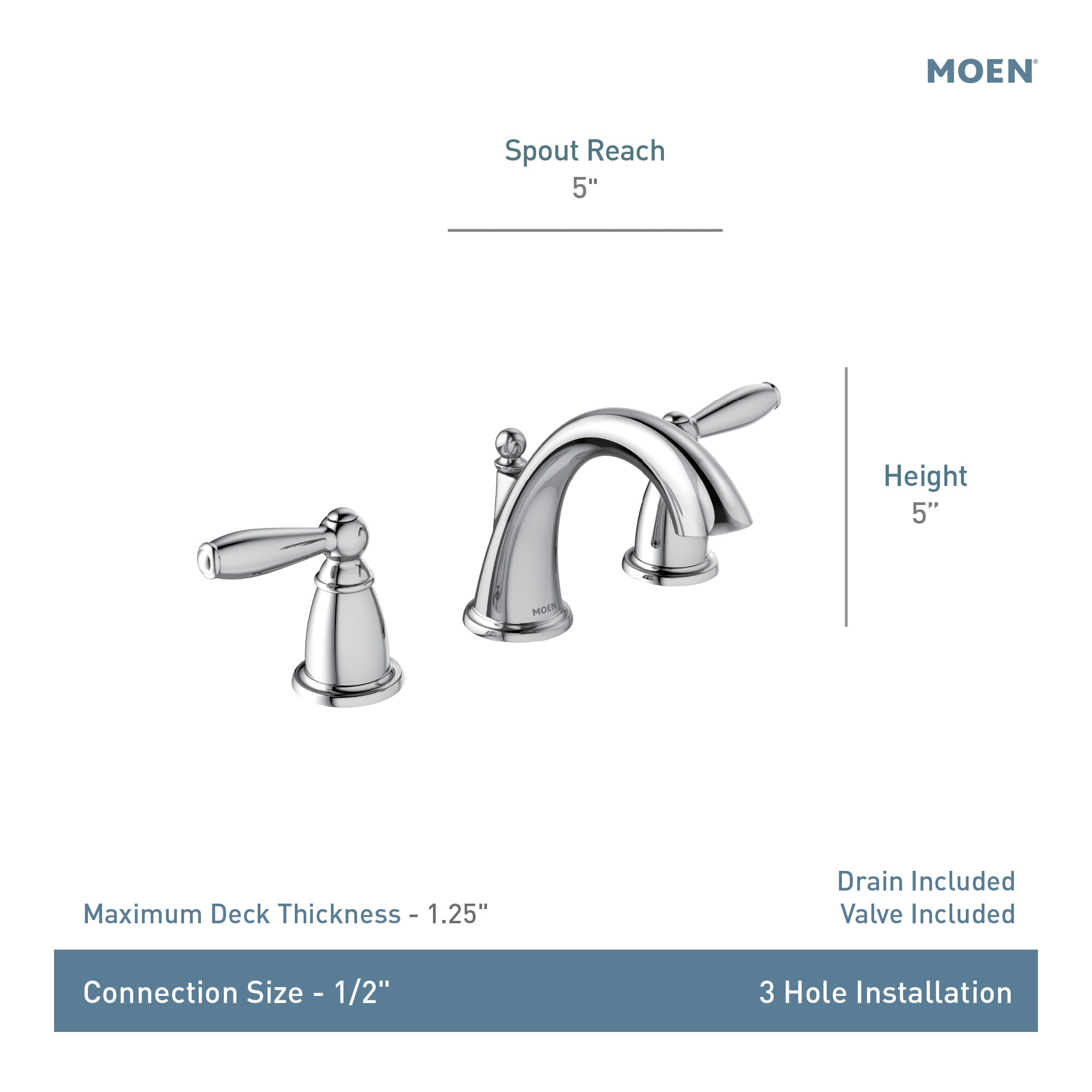 Moen TV6620 Lavatory-Faucets - View #5