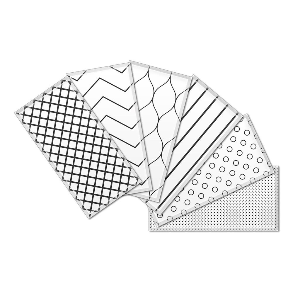 Instant Mosaic 1610101 Upscale Designs 64-Pack Multicolor 3-in x 6-in Glossy Glass Random Wall Tile