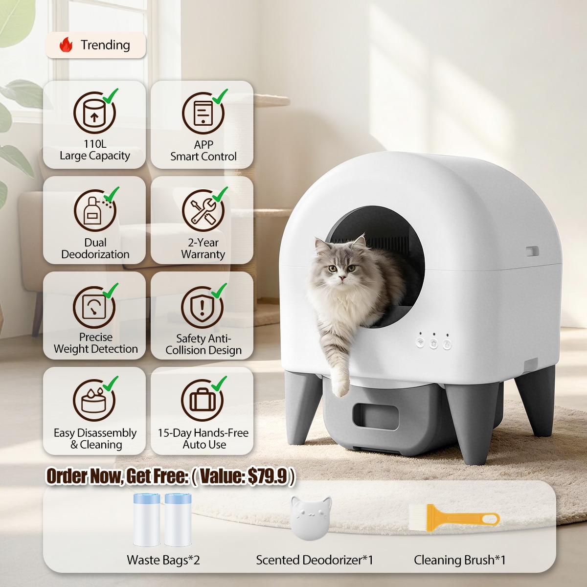 Cumrige SKU002143 Cat-Litter-Box - Thumbnail View #2