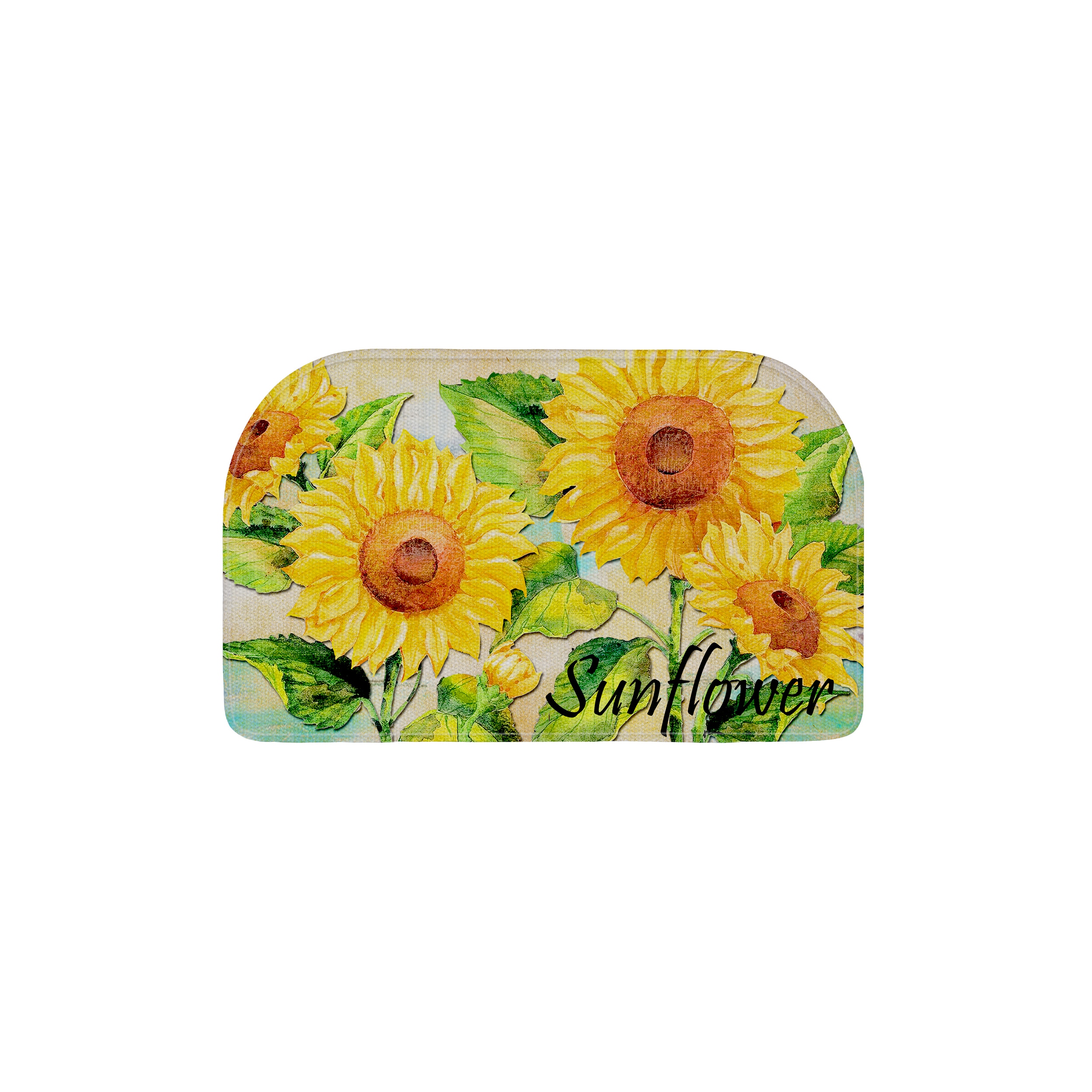 EVERGRACE EG2008KM3026 Multi Polyester Half-round Indoor Decorative Utility mat
