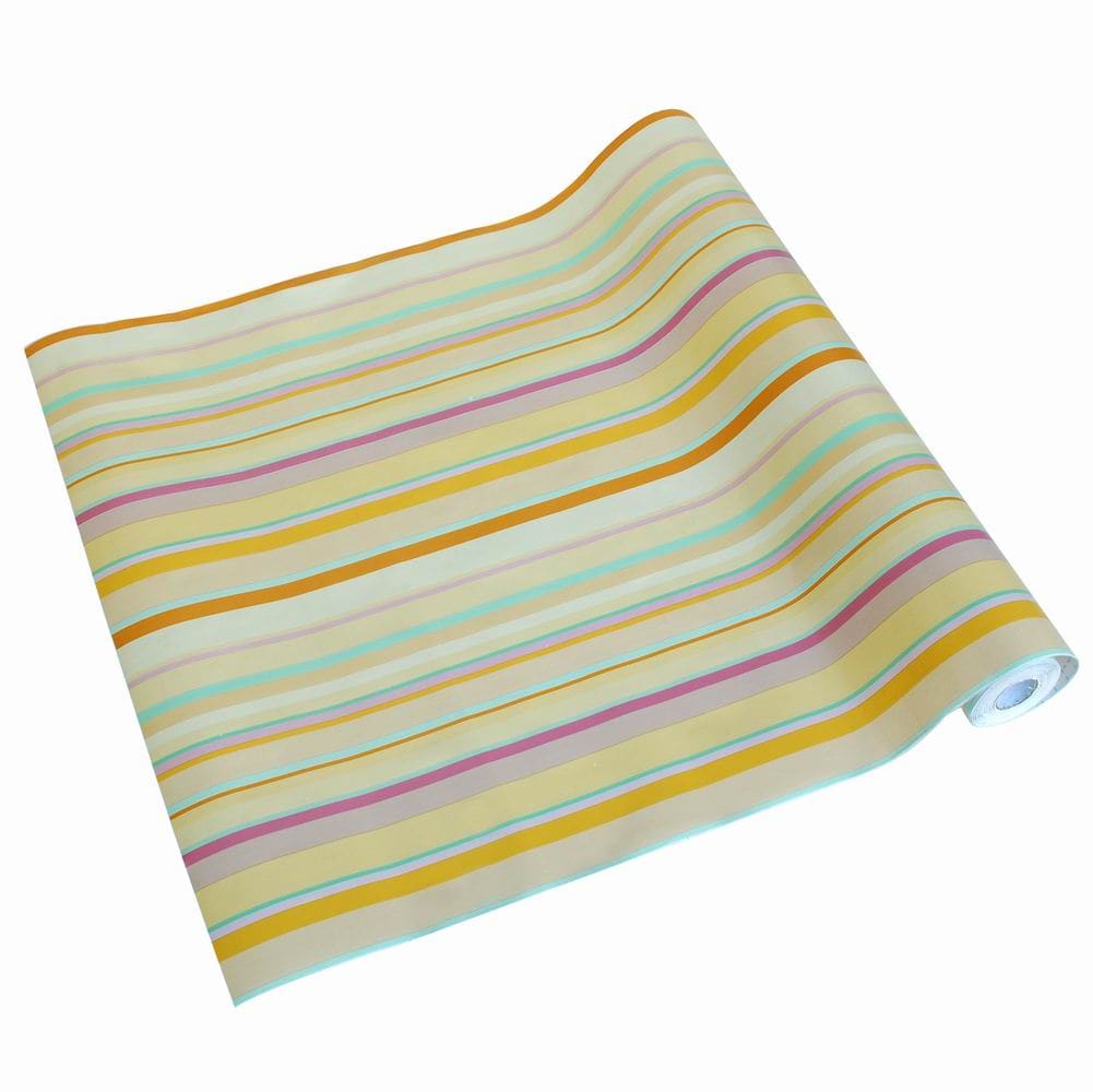 Slickblue Pink and Yellow Peel and Stick Vinyl Wallpaper – 48 sq ft Roll for Living Rooms Bedrooms and Bathrooms