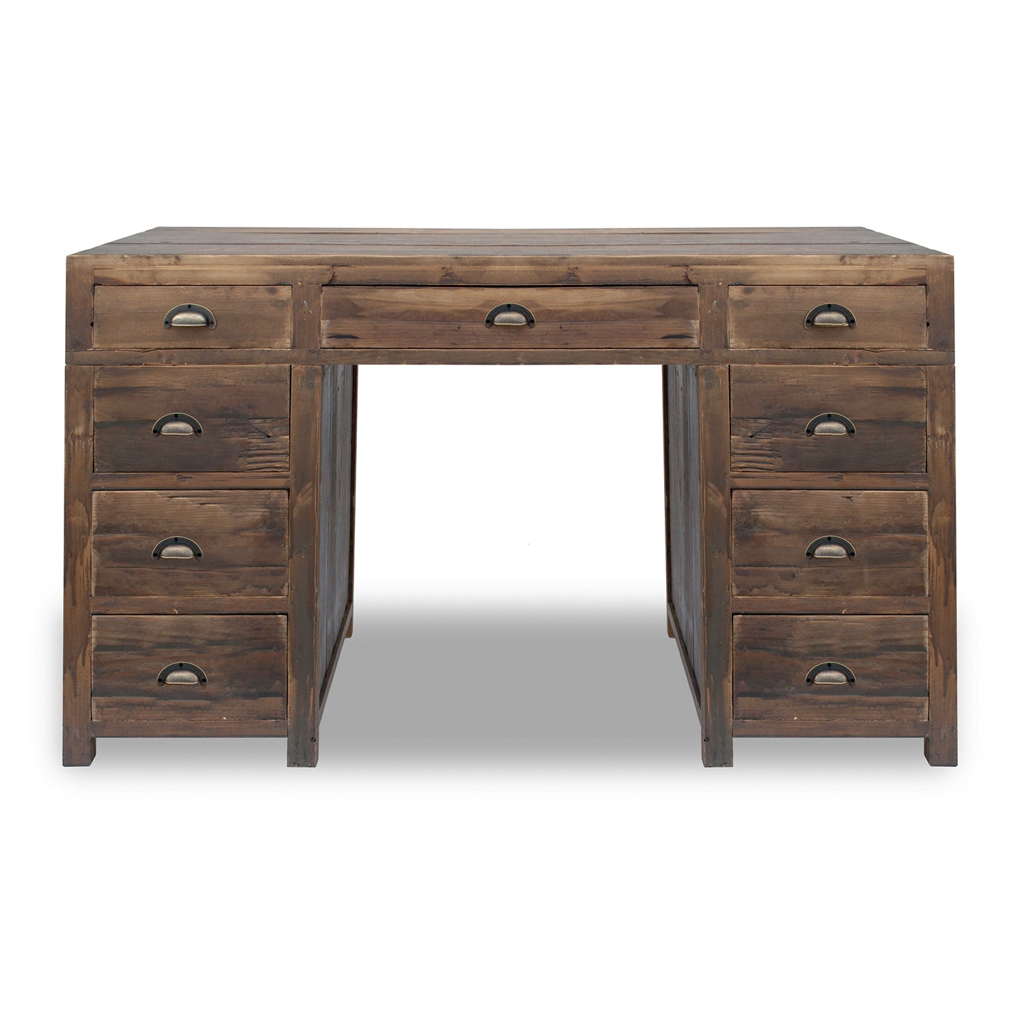 Primitive PC20130303810 55-in Brown Pine Computer Desk
