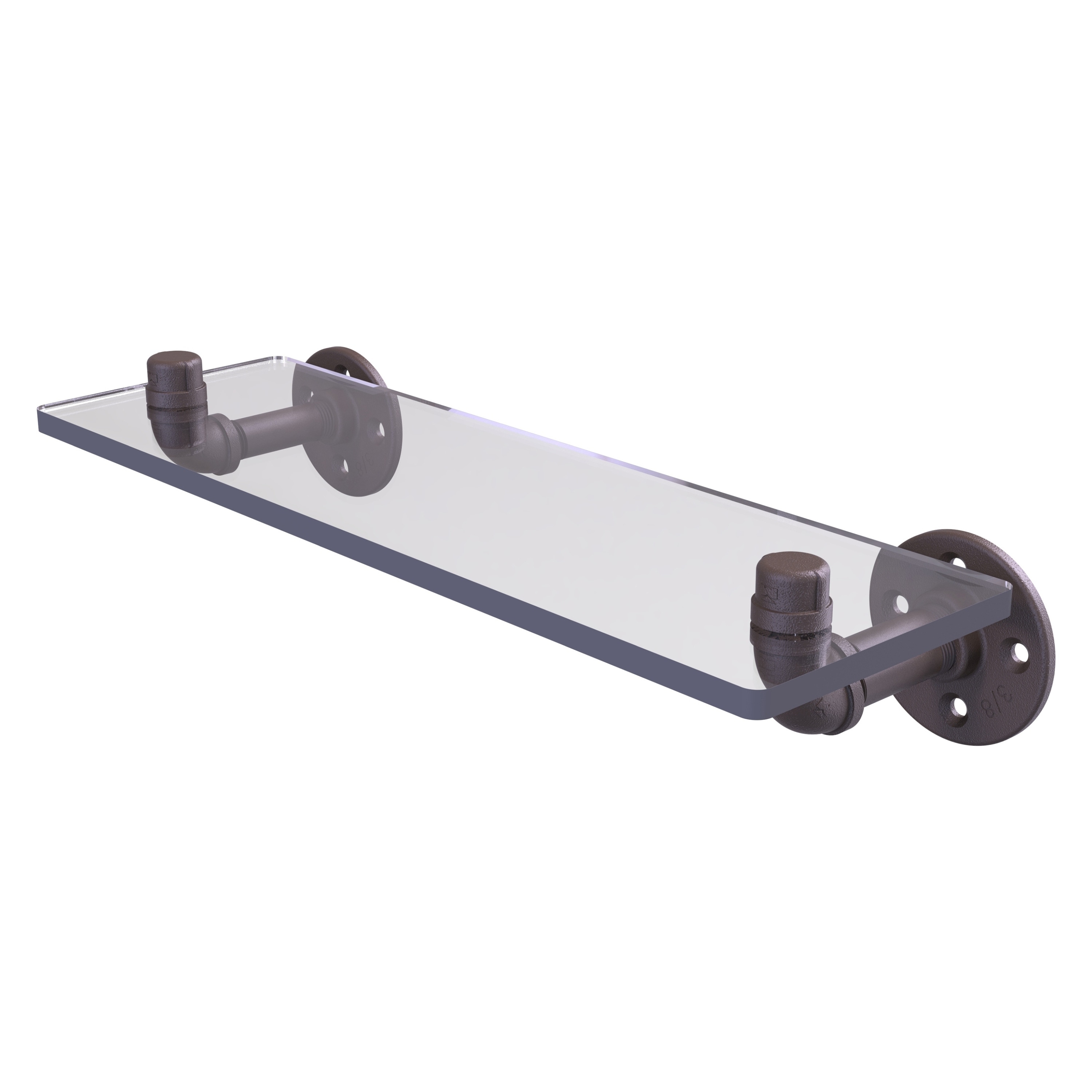 Allied Brass P-400-16-GS-ORB Pipeline Oil-rubbed Bronze Metal Wall mount Bathroom Shelf ( 16-in x 3.5-in x 5-in )