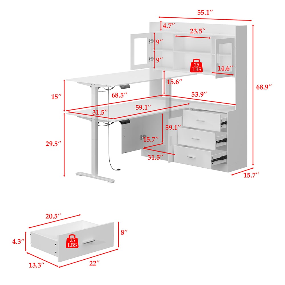 Homsee C-KF210275-01-AB desks - View #20