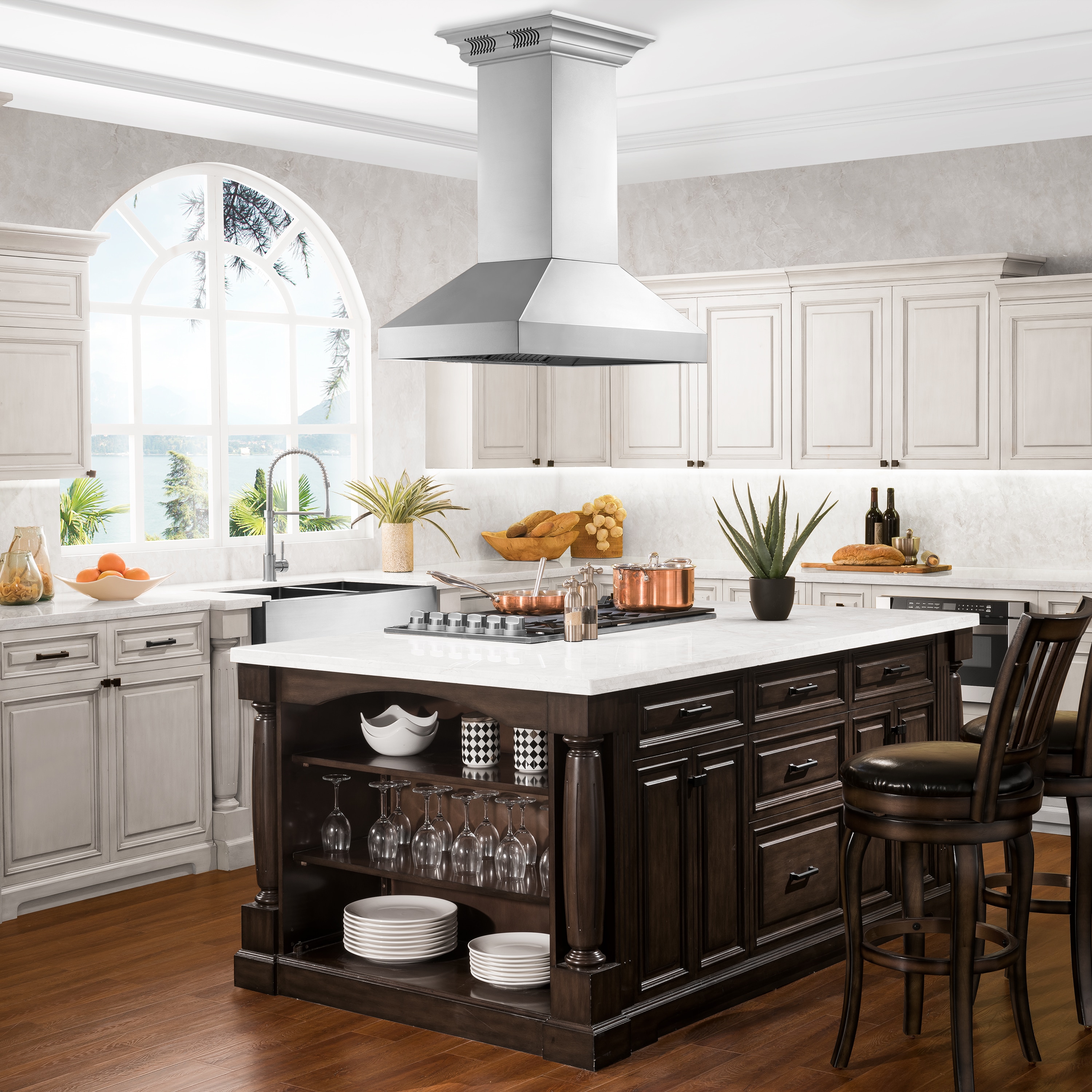 Lowes island deals range hood