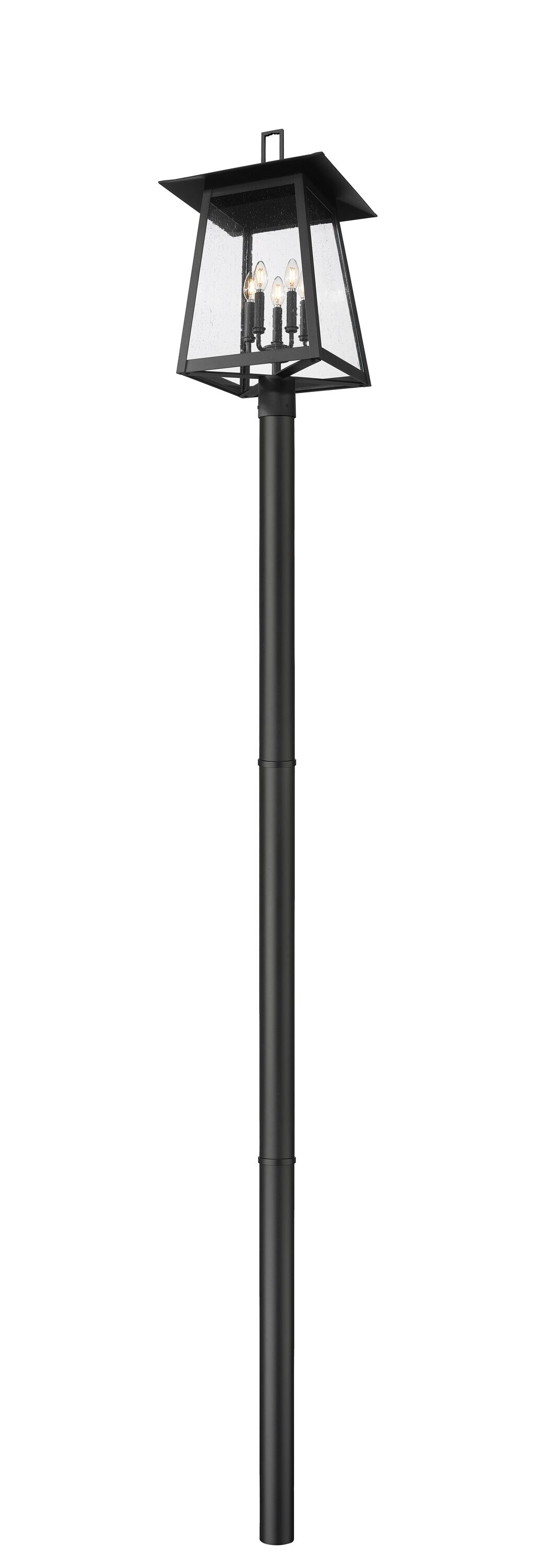 Z-Lite 5015PHXLR-5009P96-BK Complete-Post-Lights - View #4