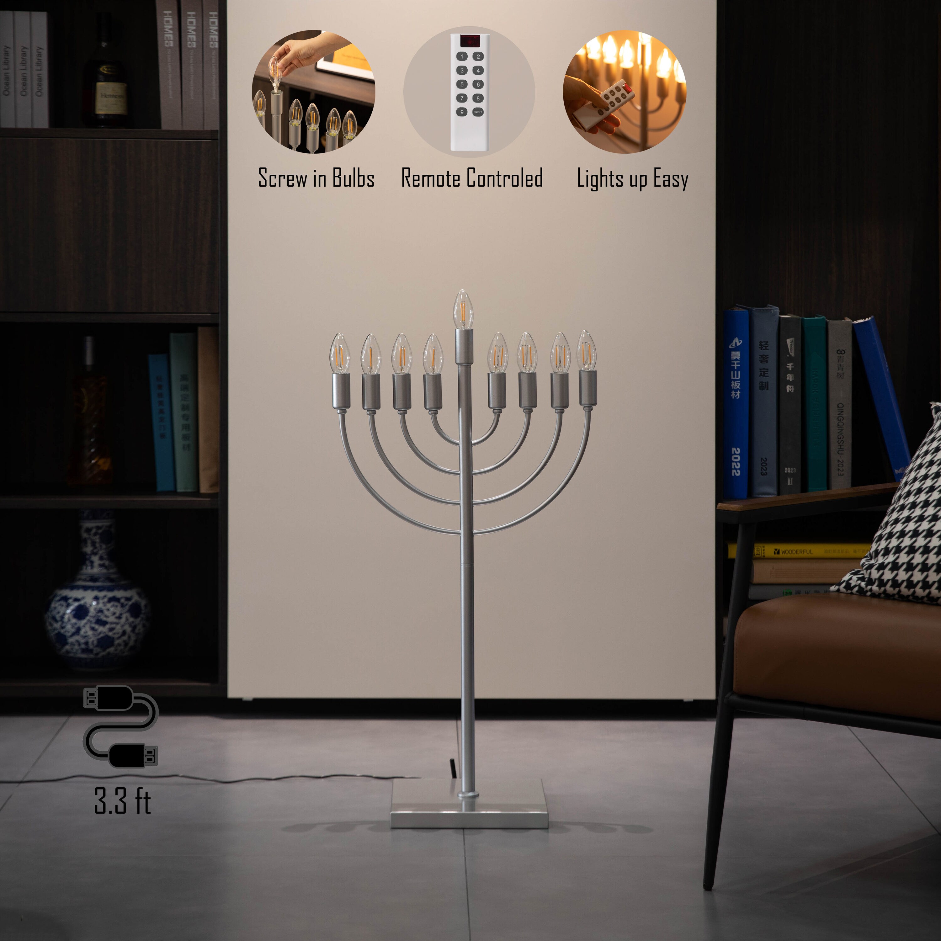 Vintiquewise QI004694SL Indoor-Hanakkah-Decor - View #5