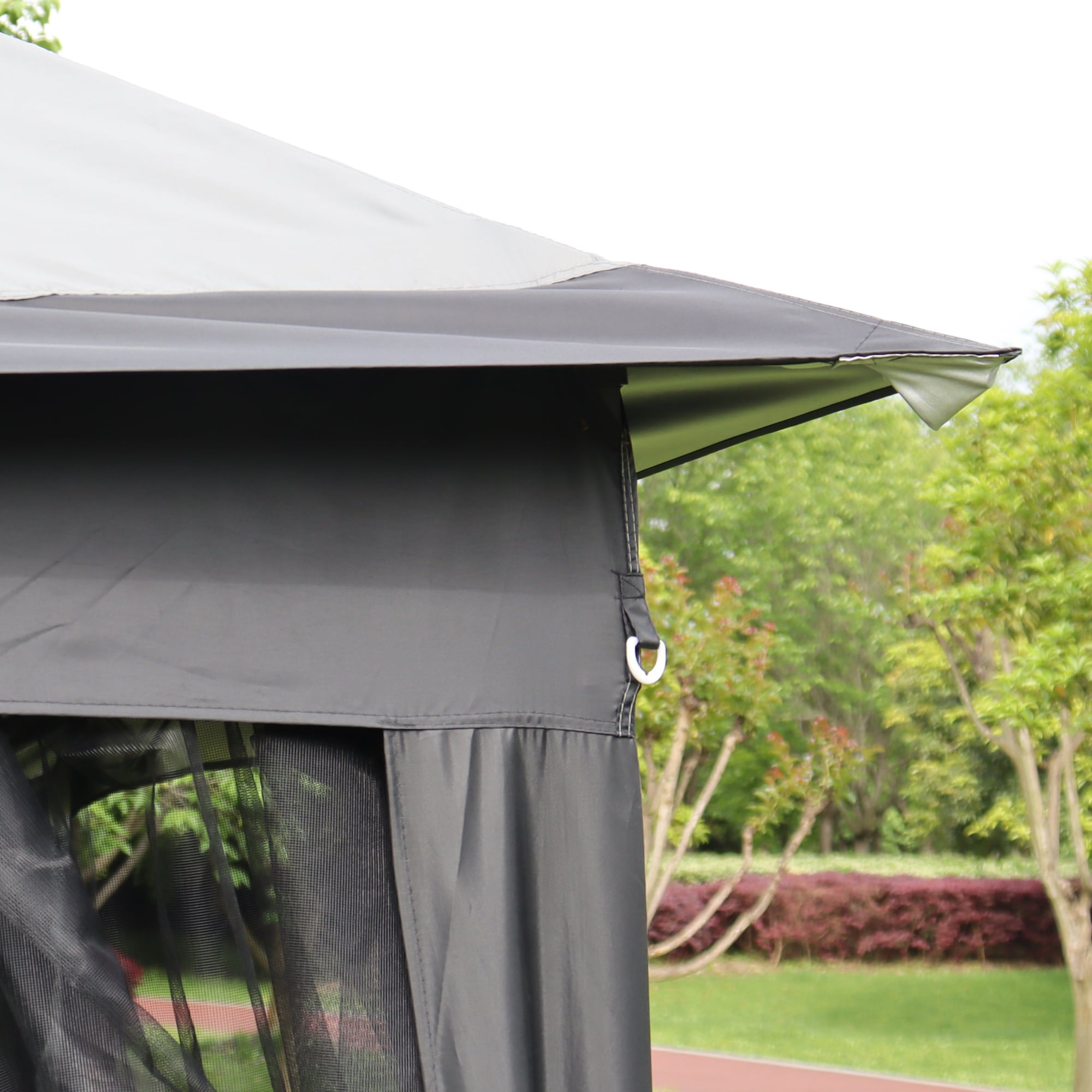 LIVIZA GAZBEP166GR Wood-Resin-Gazebos - View #4
