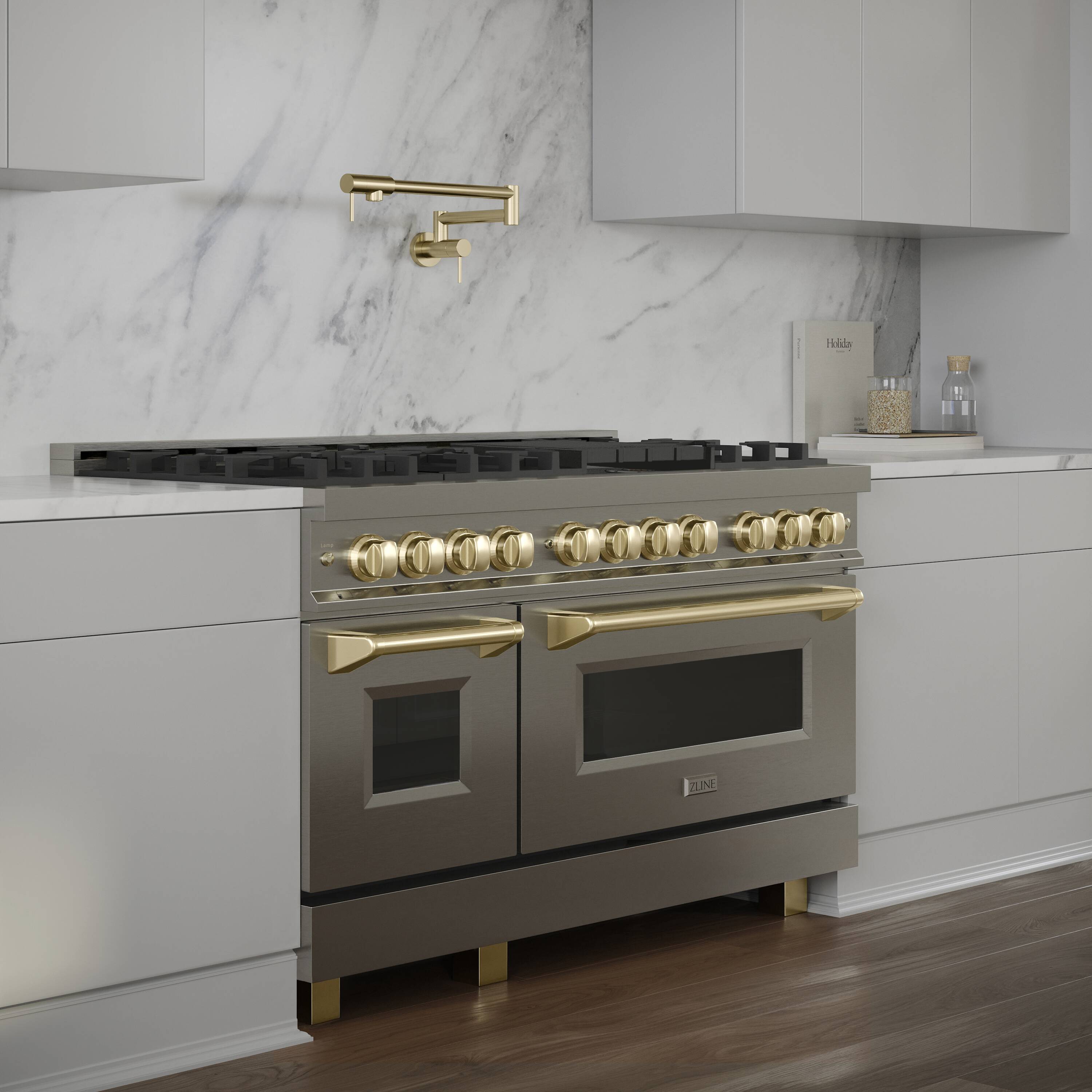 ZLINE KITCHEN & BATH RAZ-48-G Double-Dual-Fuel-Ranges - View #11
