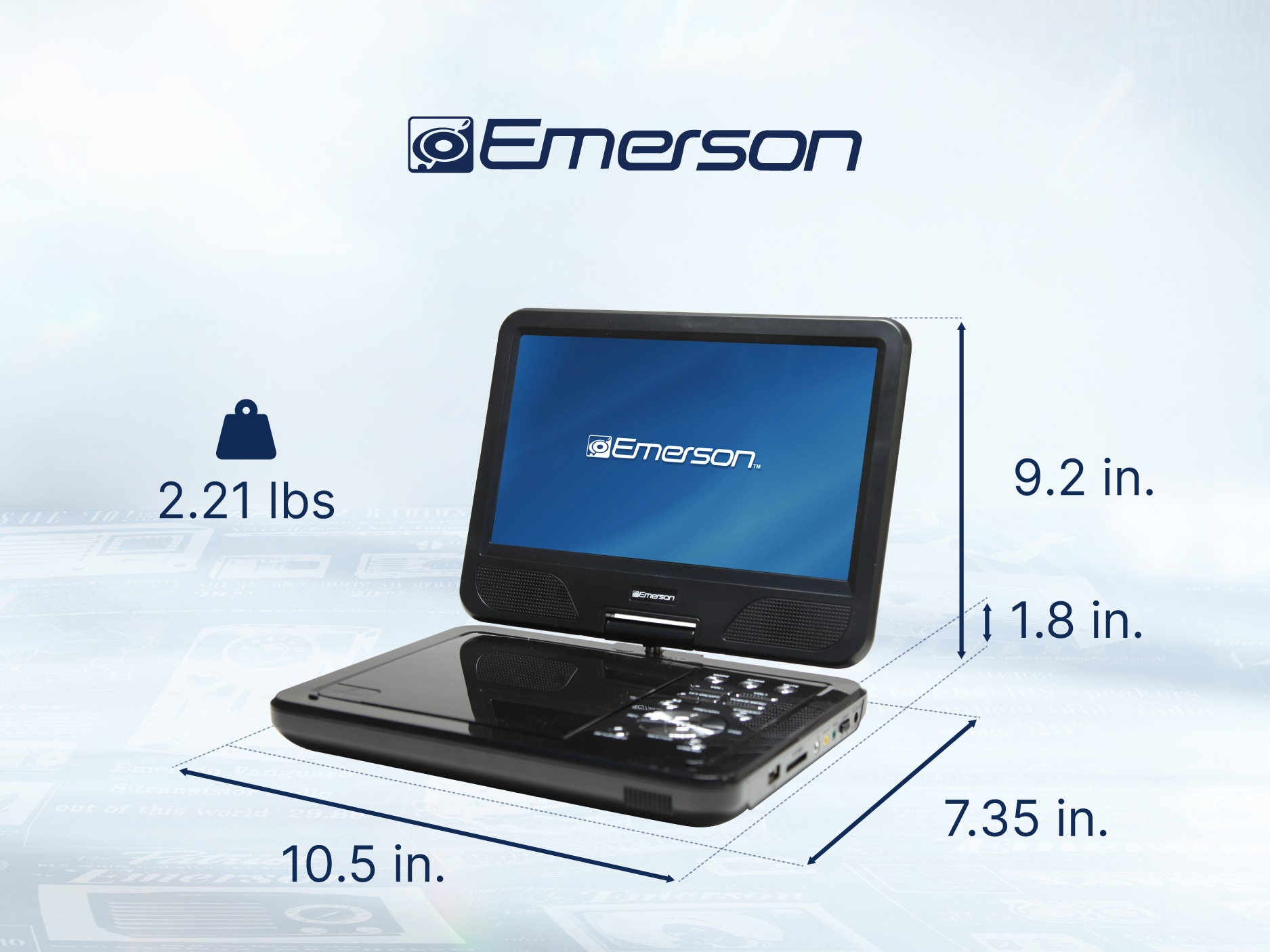 Emerson EPD-1050 Blu-Ray-Players - View #3