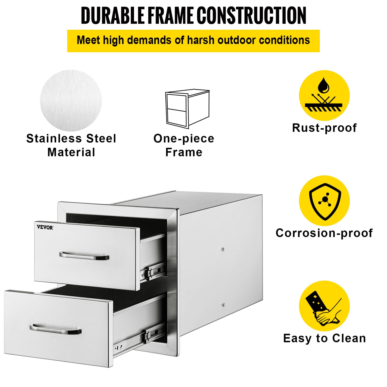 VEVOR 19.7 x 29.5 x 10-IN BBQ Drawers Built-In Grill Cabinet Double Drawer 18X15YC2CBXGCTG01V0 simolary.com 16 VEVOR 19.7 x 29.5 x 10-IN BBQ Drawers Built-In Grill Cabinet Double Drawer 18X15YC2CBXGCTG01V0 Simolary simolary.com 16